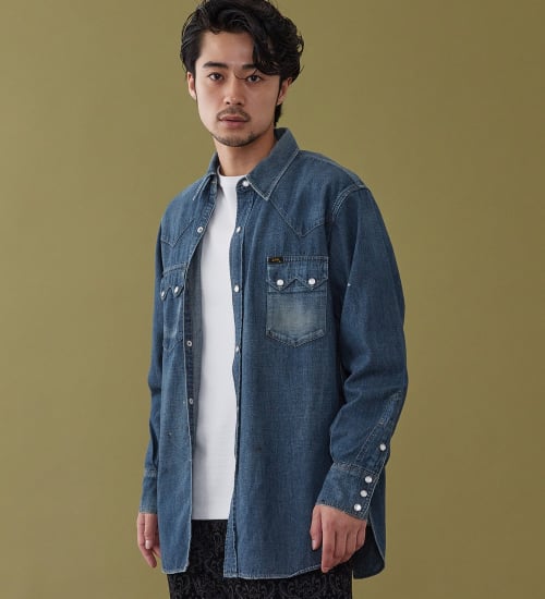 Lee(リー)のCOWBOY SHIRTS / カウボーイシャツ|トップス/Tシャツ/カットソー/メンズ|濃色ブルー