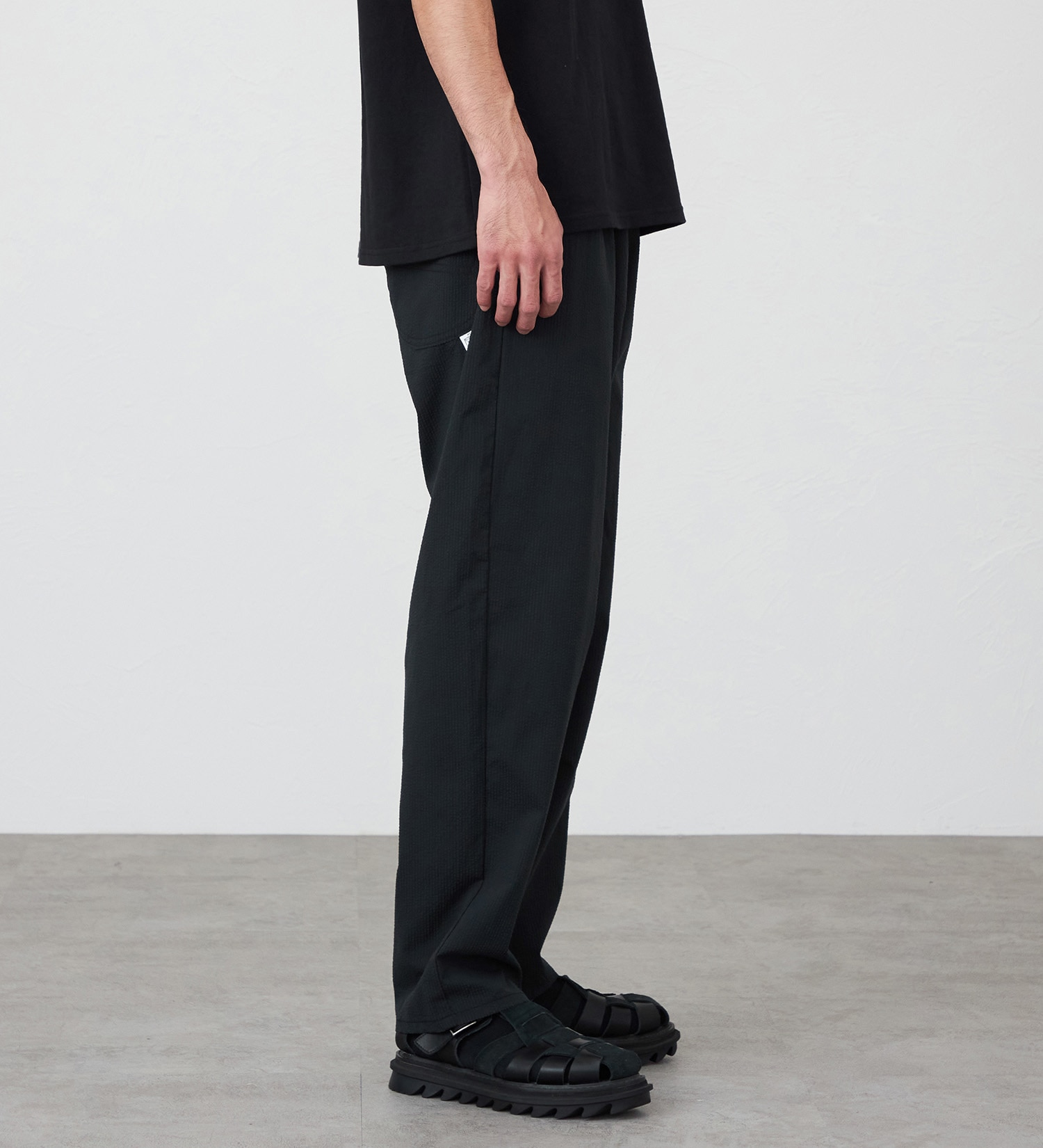 Lee(リー)の【涼COOLMAX】【すっきり】FLeeasy Narrow / ウエストゴムで楽チン イージーパンツ|パンツ/パンツ/メンズ|ブラック