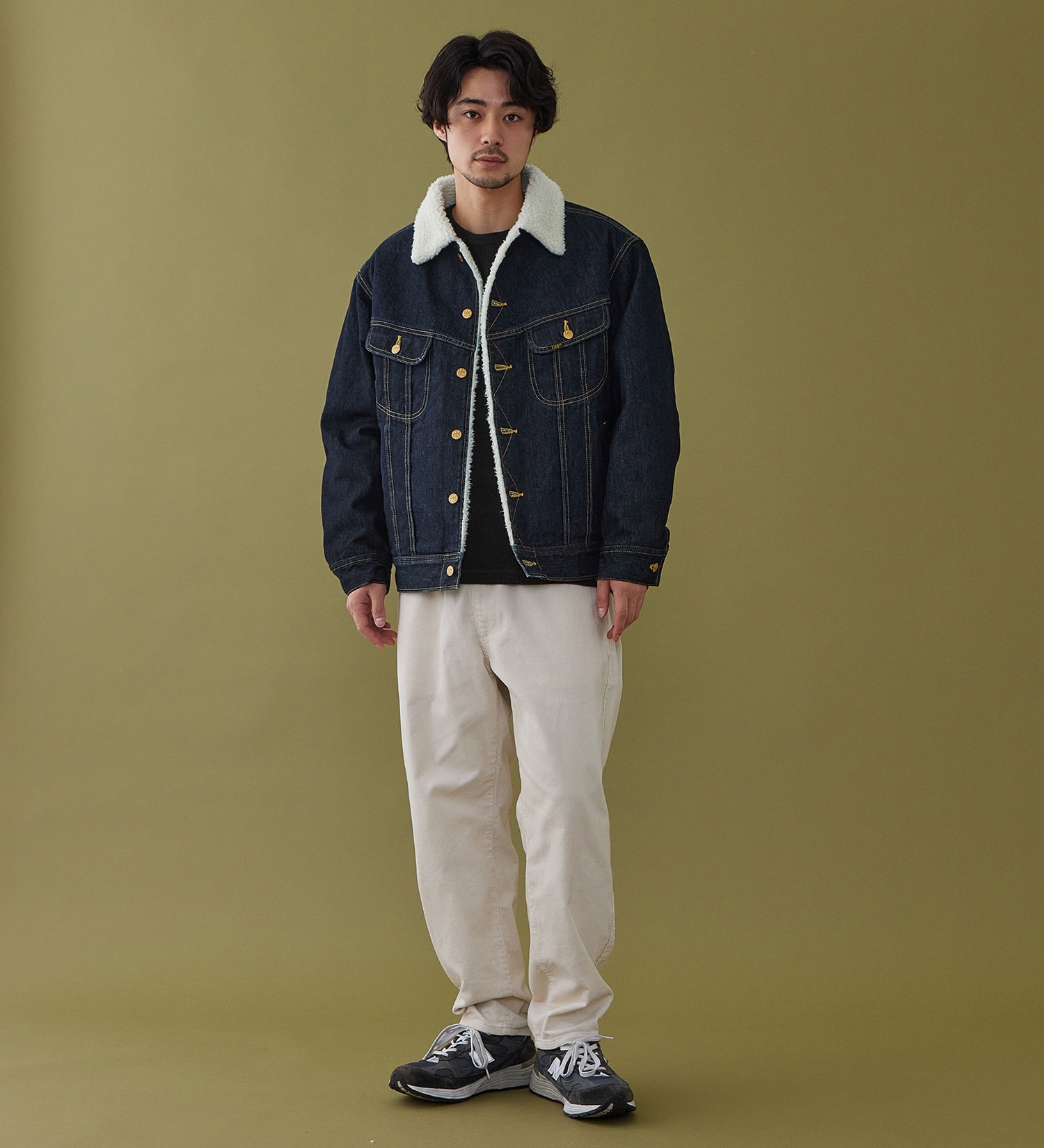 Lee(リー)の【試着対象】FLeeasy / ワイドシルエット イージーパンツ【コーデュロイ】【暖】|パンツ/パンツ/メンズ|オフホワイト