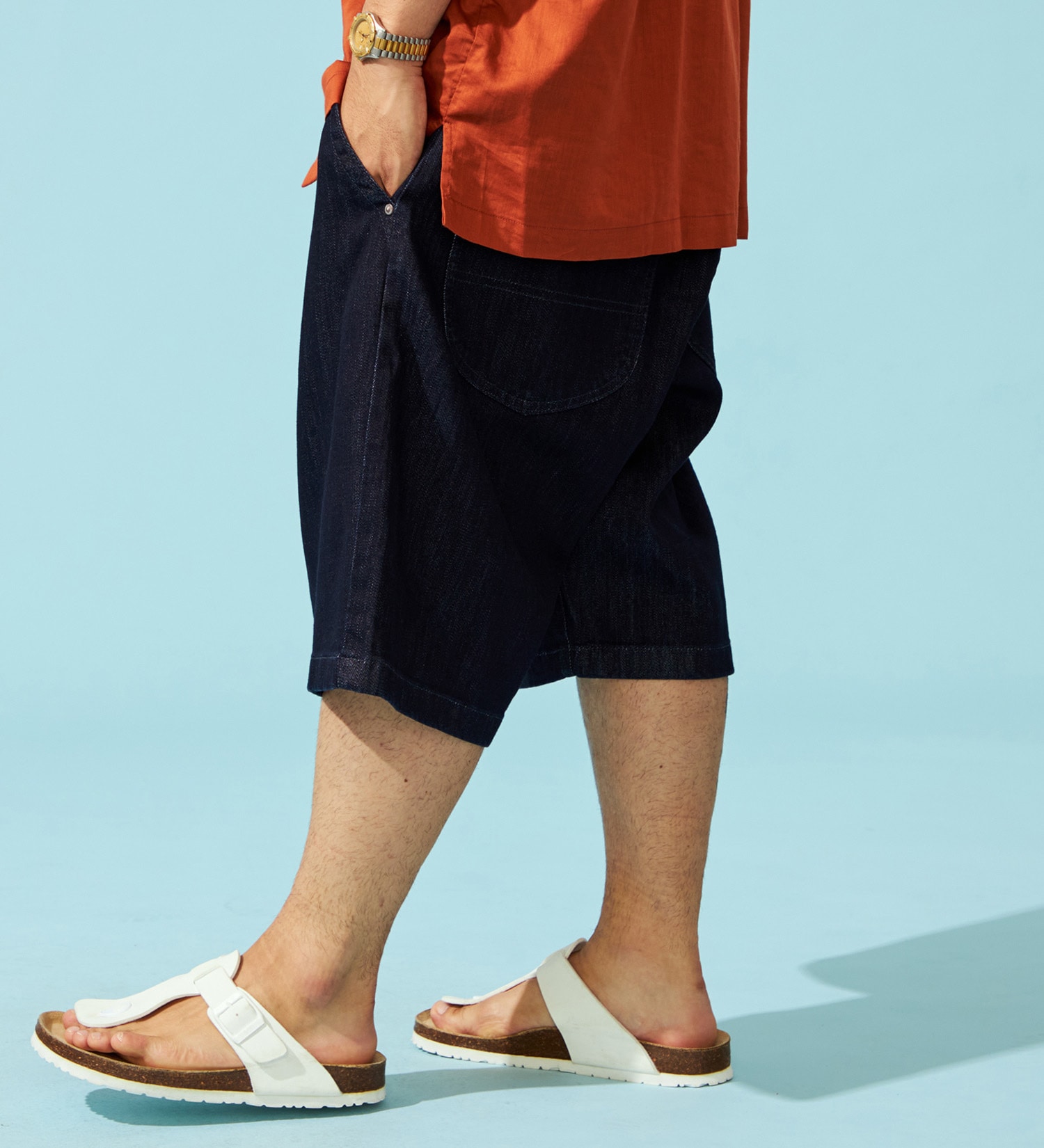 Lee(リー)の【EC・直営店限定】【涼】FLeeasy Shorts|パンツ/デニム/ジーンズパンツ/メンズ|インディゴブルー