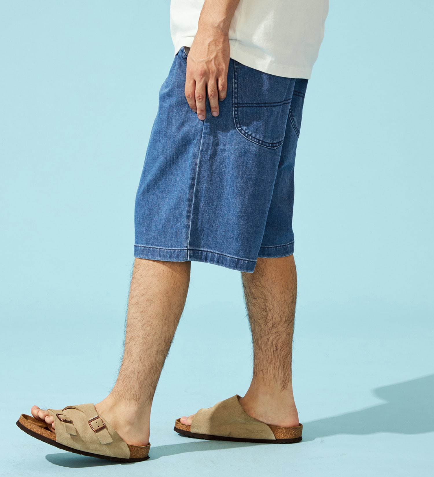Lee(リー)の【EC・直営店限定】【涼】FLeeasy Shorts|パンツ/デニム/ジーンズパンツ/メンズ|中色ブルー