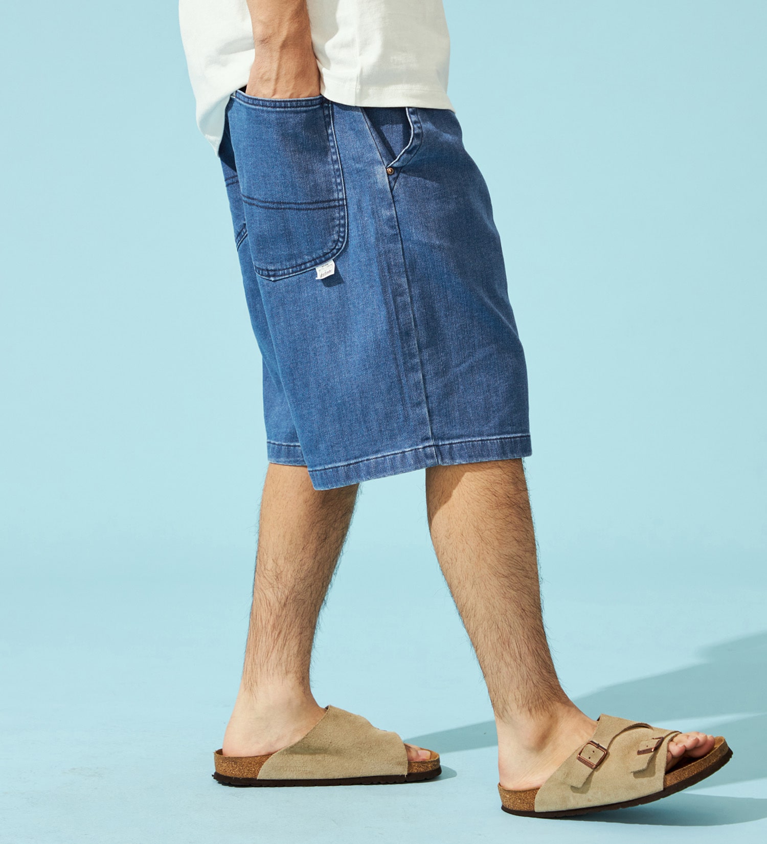 Lee(リー)の【EC・直営店限定】【涼】FLeeasy Shorts|パンツ/デニム/ジーンズパンツ/メンズ|中色ブルー