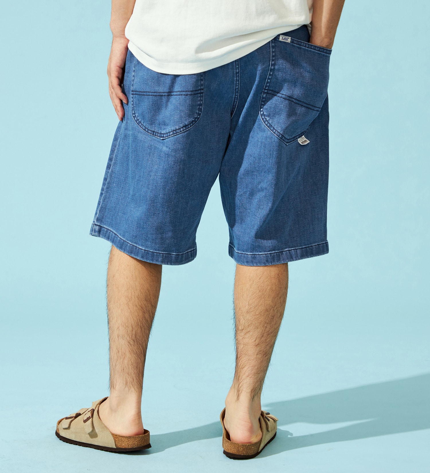 Lee(リー)の【EC・直営店限定】【涼】FLeeasy Shorts|パンツ/デニム/ジーンズパンツ/メンズ|中色ブルー