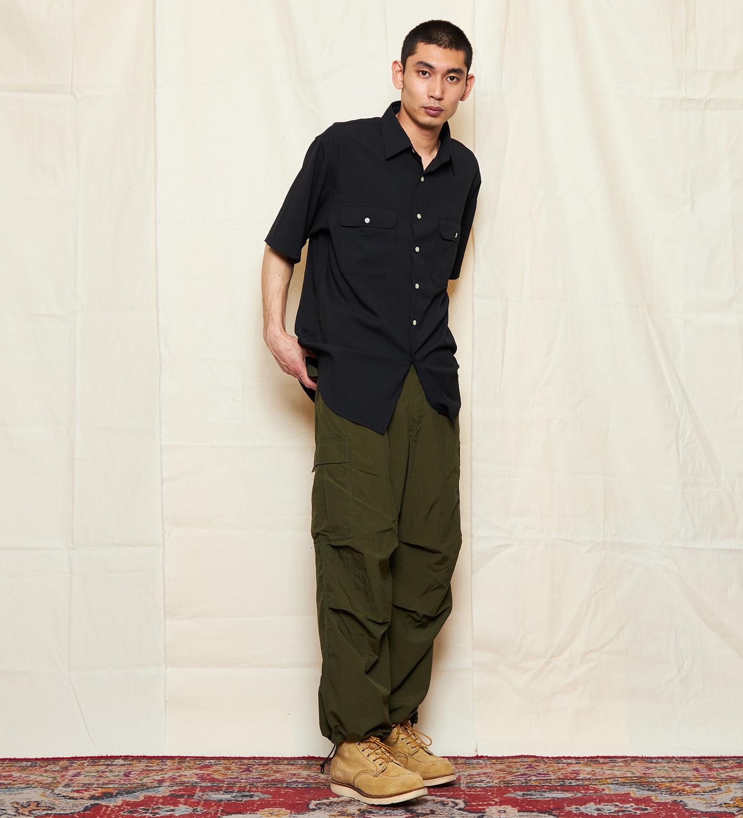 Lee(リー)の【ポイントアップ対象】FLeeasy CARGO/イージーカーゴパンツ ゆったりシルエット|パンツ/パンツ/メンズ|オリーブ