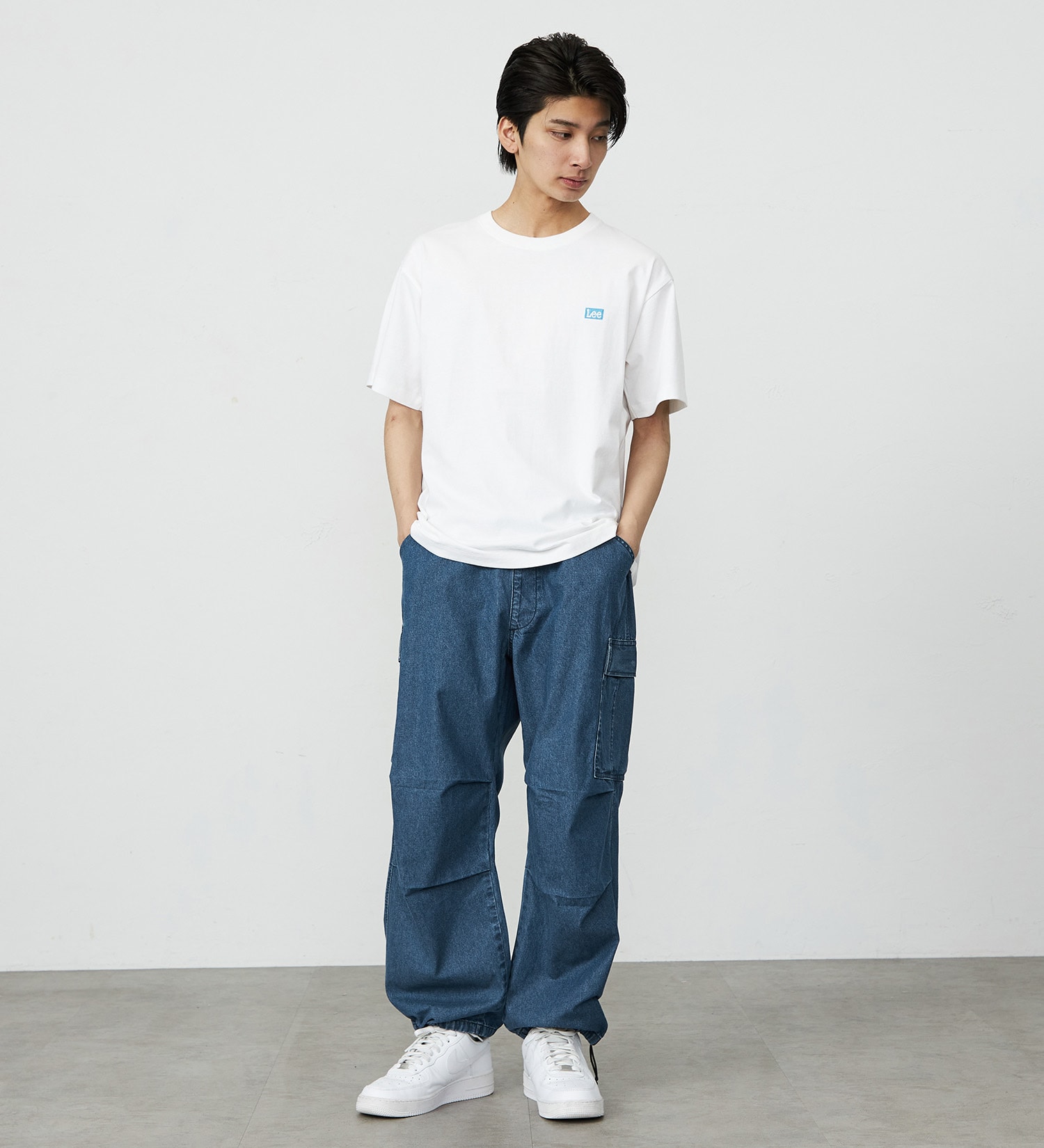 Lee(リー)の【ポイントアップ対象】FLeeasy CARGO/イージーカーゴパンツ ゆったりシルエット|パンツ/デニム/ジーンズパンツ/メンズ|中色ブルー