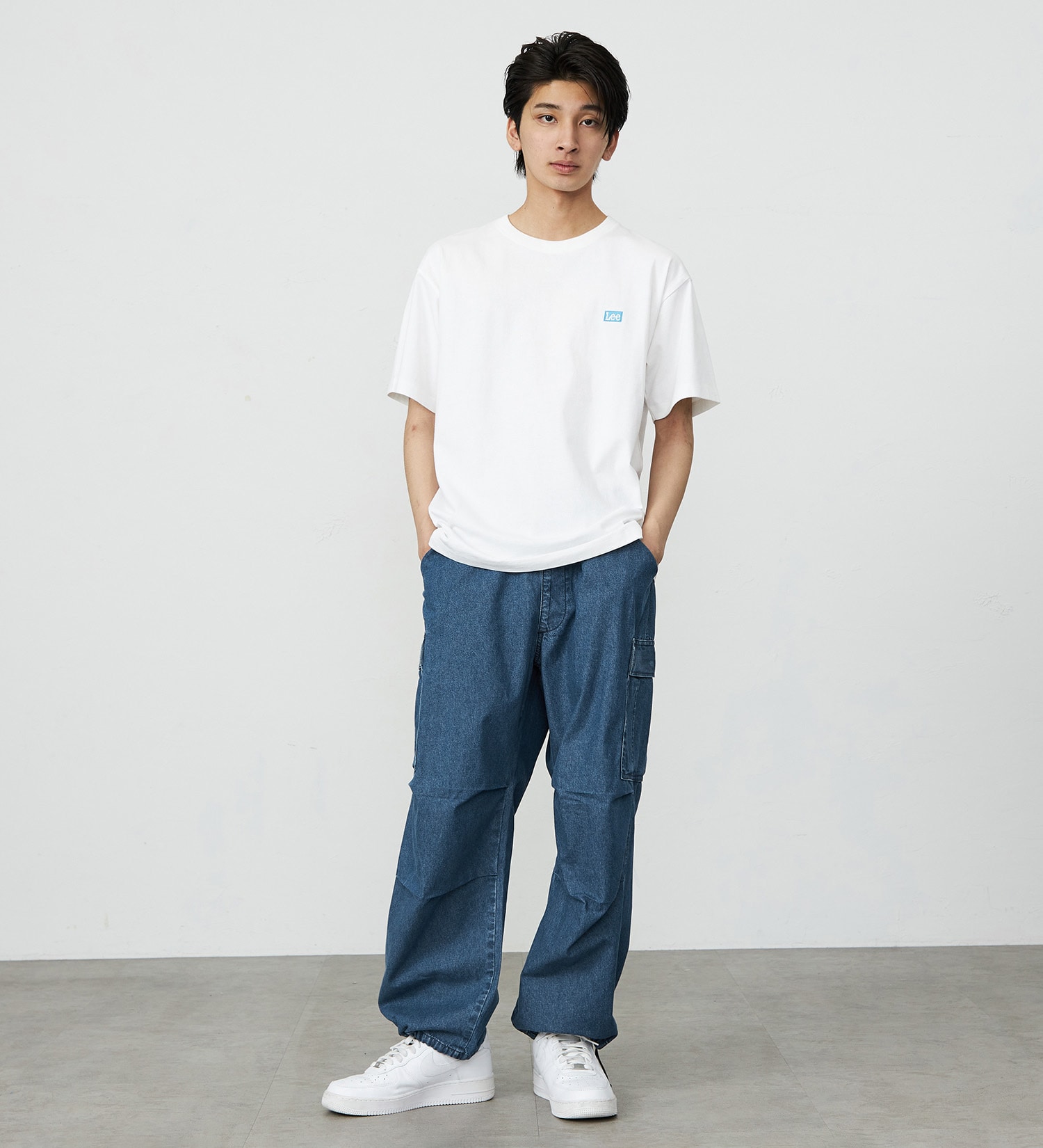 Lee(リー)の【ポイントアップ対象】FLeeasy CARGO/イージーカーゴパンツ ゆったりシルエット|パンツ/デニム/ジーンズパンツ/メンズ|中色ブルー