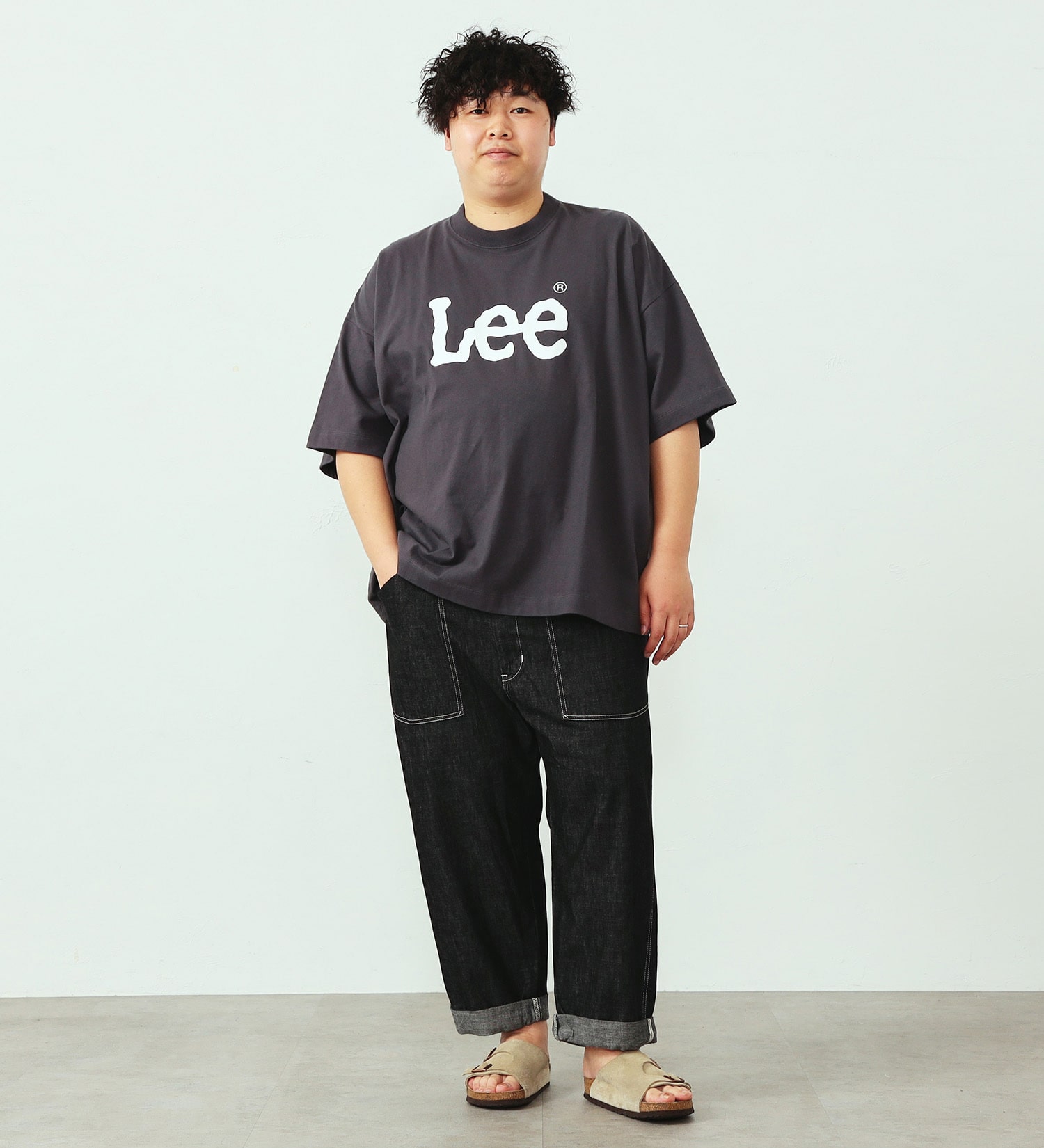 Lee(リー)の【涼】【BIG SIZE 2L-4L】快適素材 ベーカーイージーパンツ|パンツ/デニムパンツ/メンズ|ブラック
