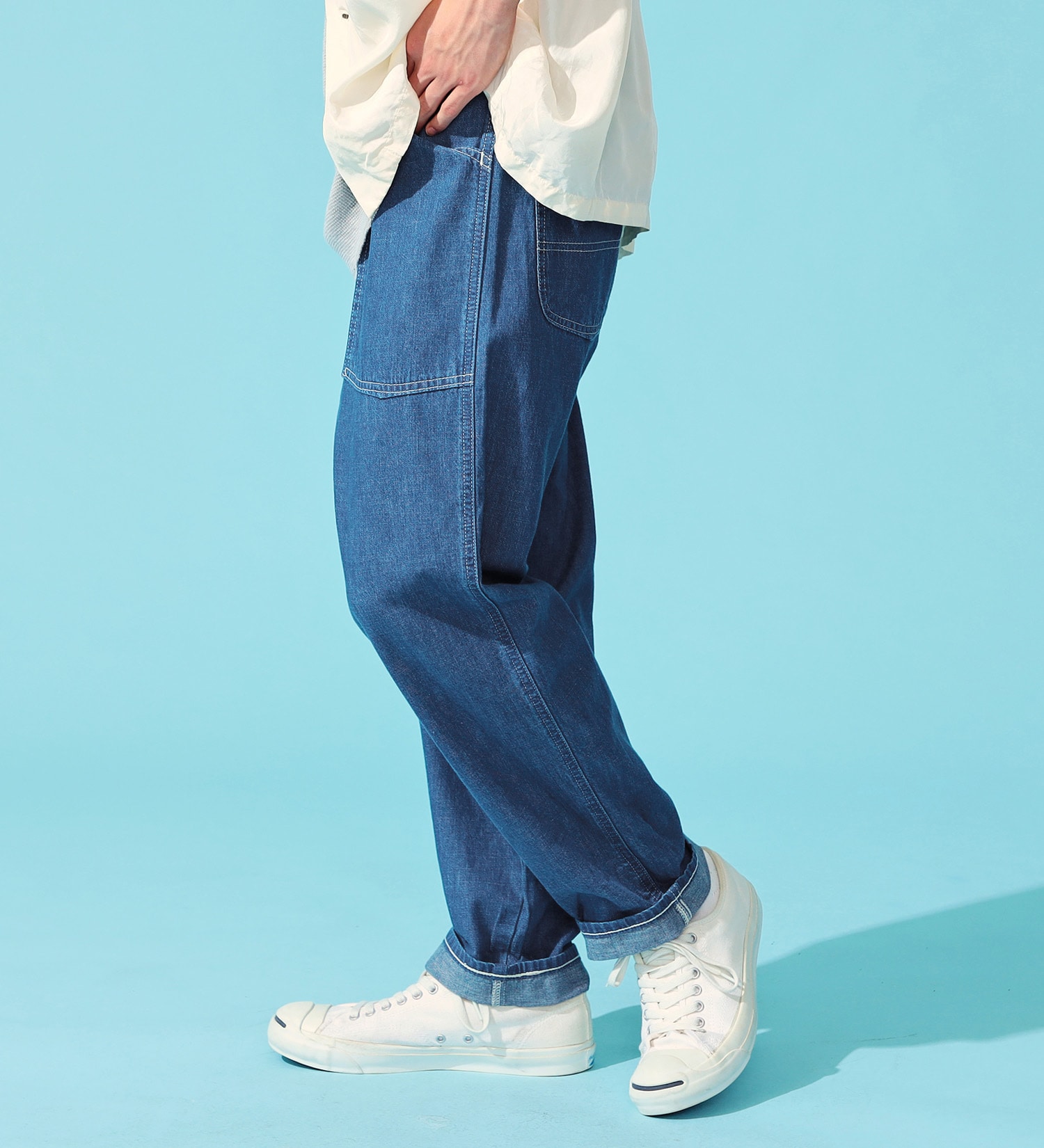 Lee(リー)の【涼】快適素材 ベーカーイージーパンツ|パンツ/デニムパンツ/メンズ|淡色ブルー