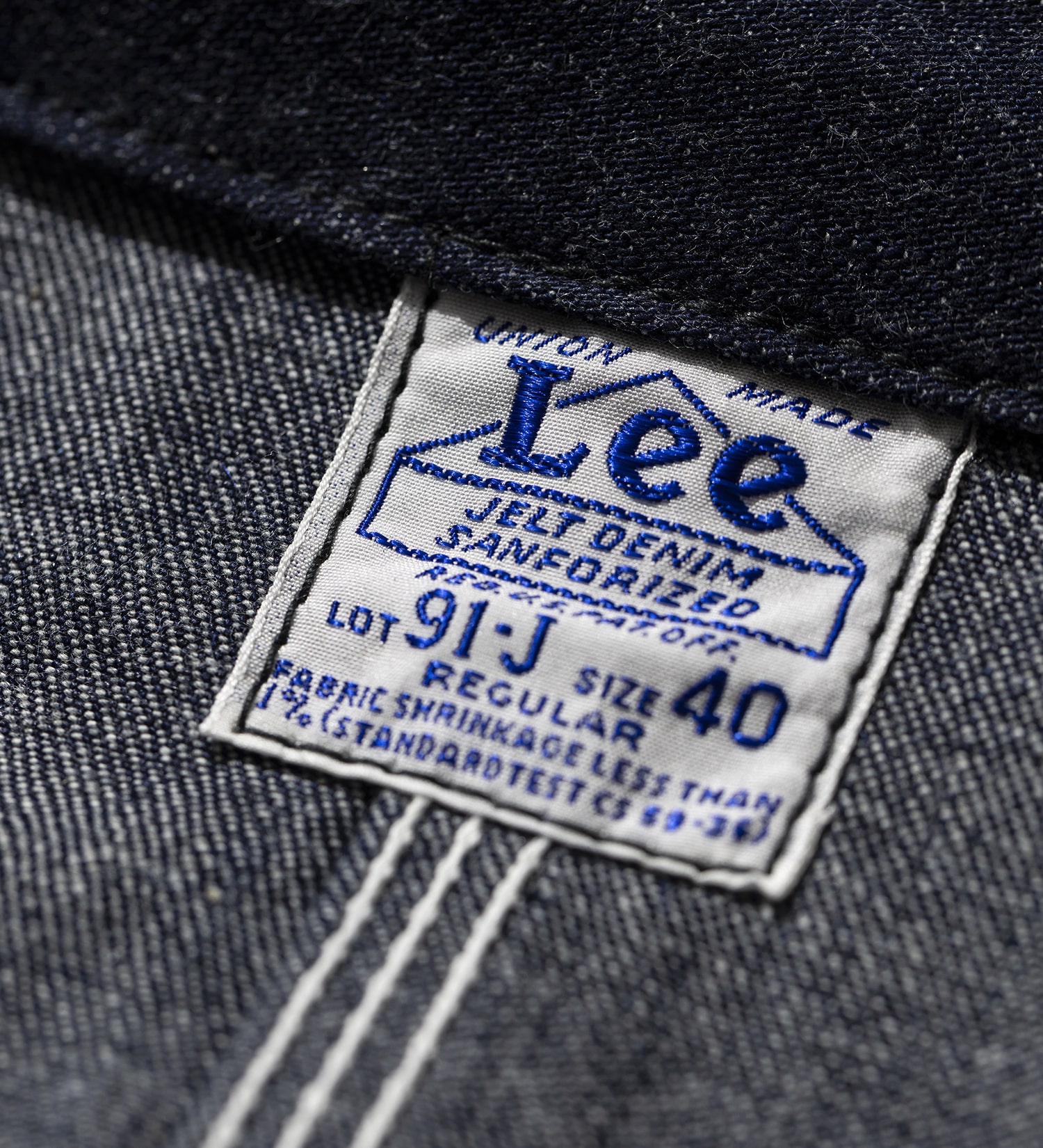 Lee(リー)の【予約】THE ARCHIVES 91-J JACKET 1947 MODEL|ジャケット/アウター/デニムジャケット/メンズ|インディゴ未洗い