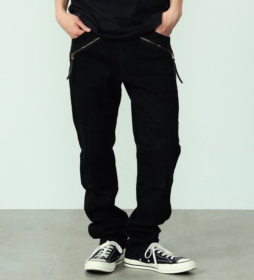 Lee(リー)の【試着対象】【X-LINE】ジップナローパンツ|パンツ/パンツ/メンズ|ブラック