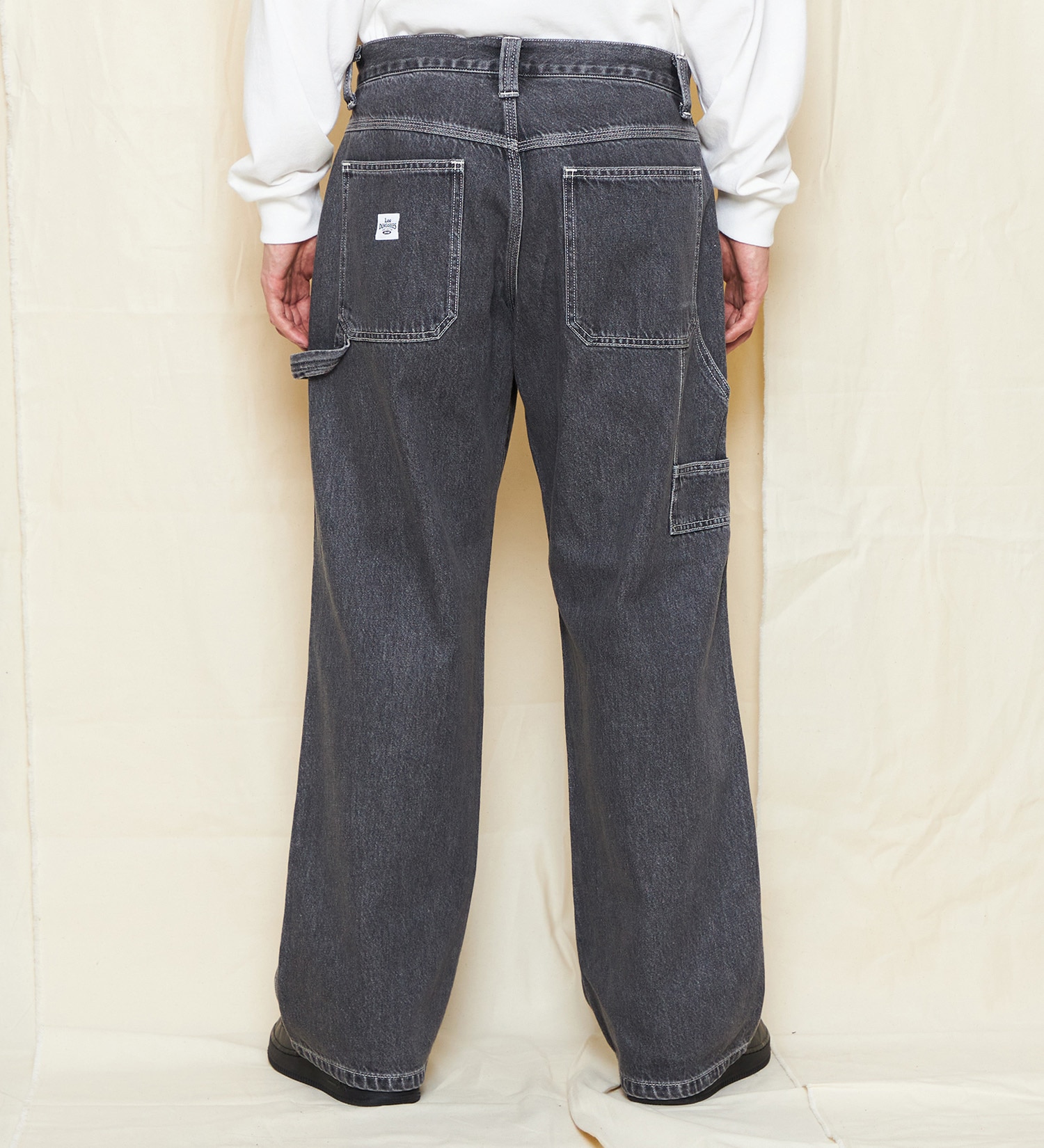 Lee(リー)の【NEW】DUNGAREES ダブルニーワイドペインターパンツ|パンツ/デニム/ジーンズパンツ/メンズ|ブラックデニム