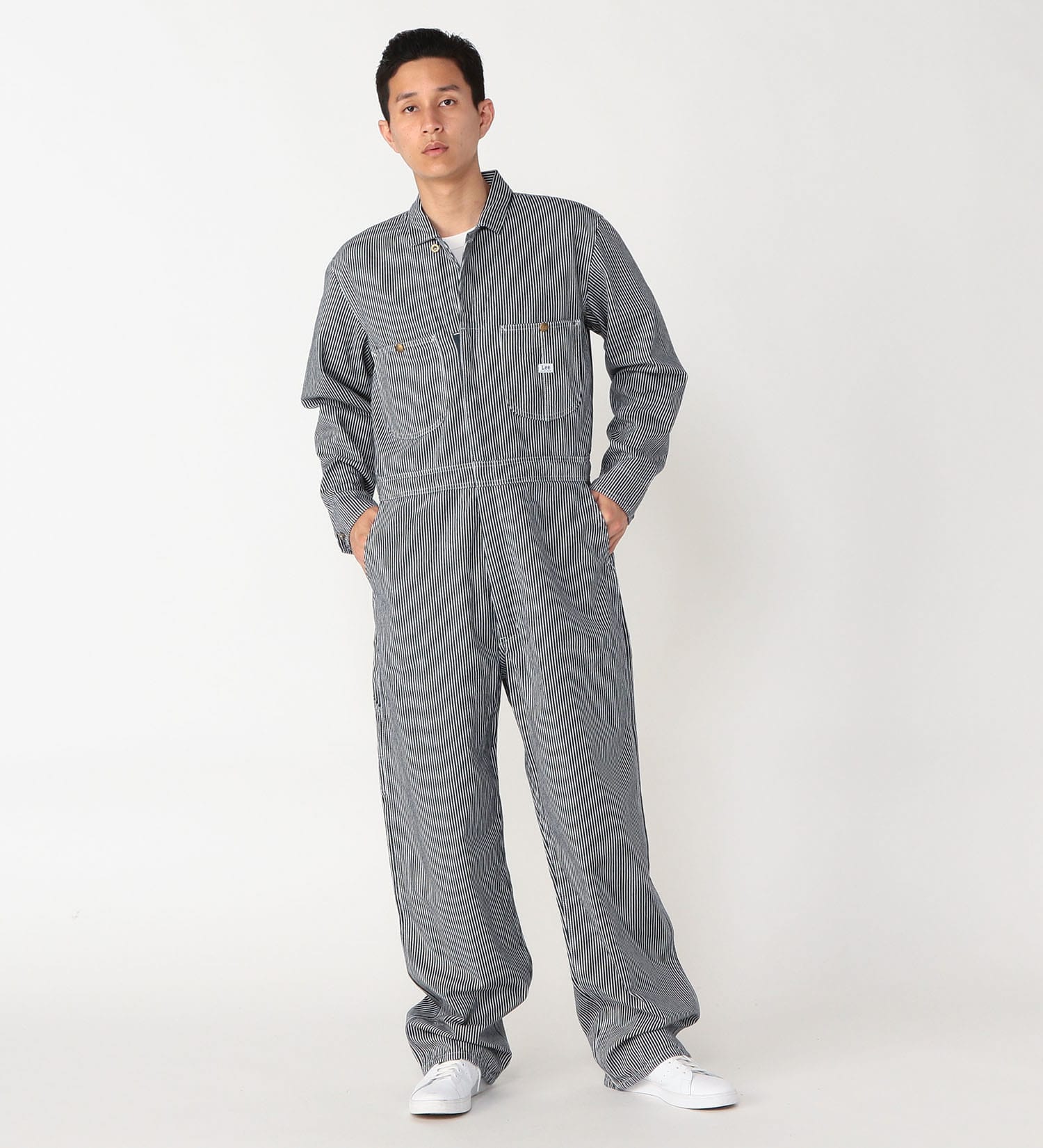 Lee(リー)のDUNGAREES UNION-ALLS/つなぎ/ジャンプスーツ/オールインワン/デニム【ユニセックス】【ハロウィン】|オールインワン/つなぎ/オールインワン/メンズ|ヒッコリー