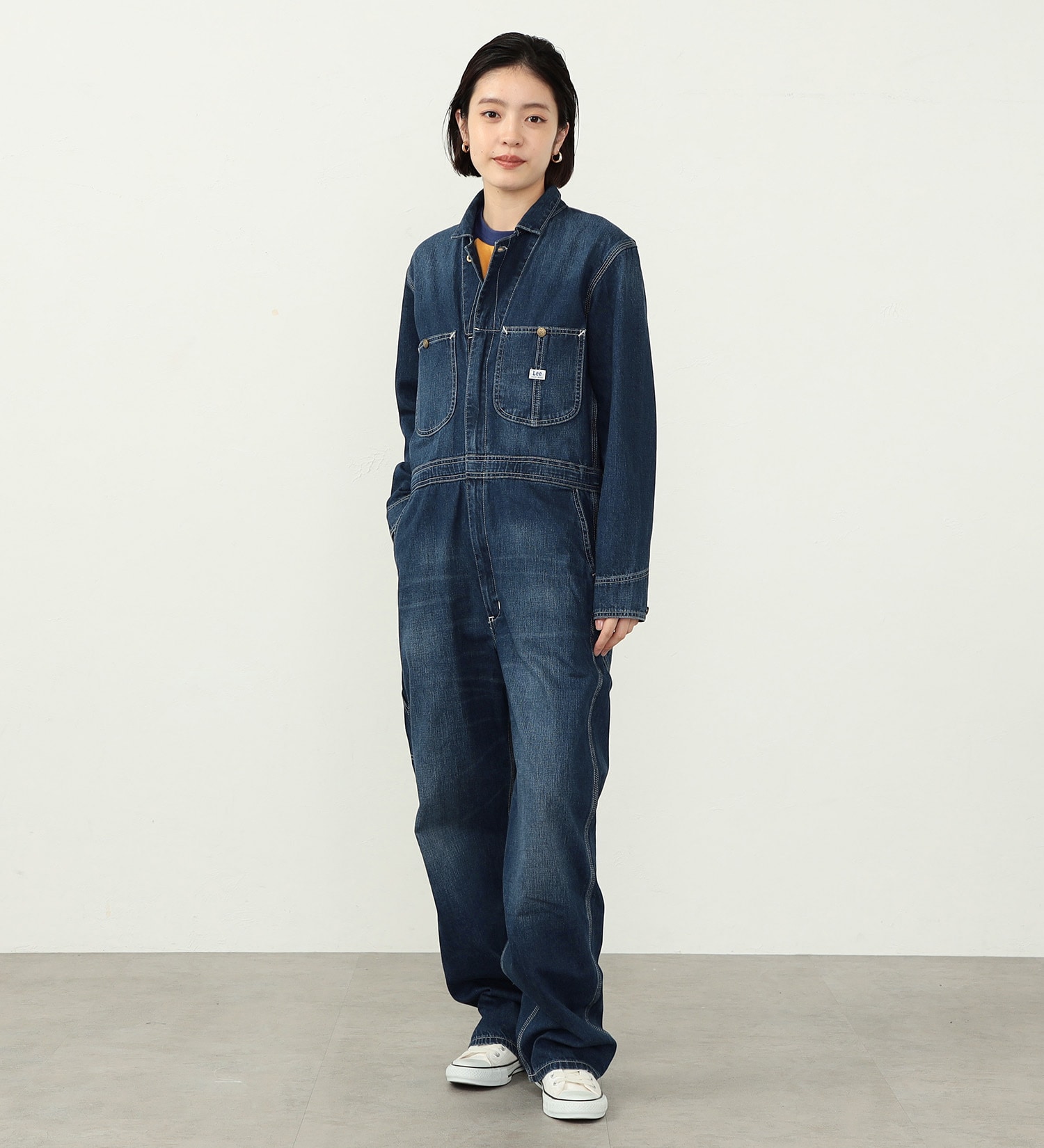 Lee(リー)の【おまとめ割】【男女兼用】DUNGAREES UNION-ALLS/つなぎ/ジャンプスーツ/オールインワン|オールインワン/つなぎ/オールインワン/メンズ|濃色ブルー