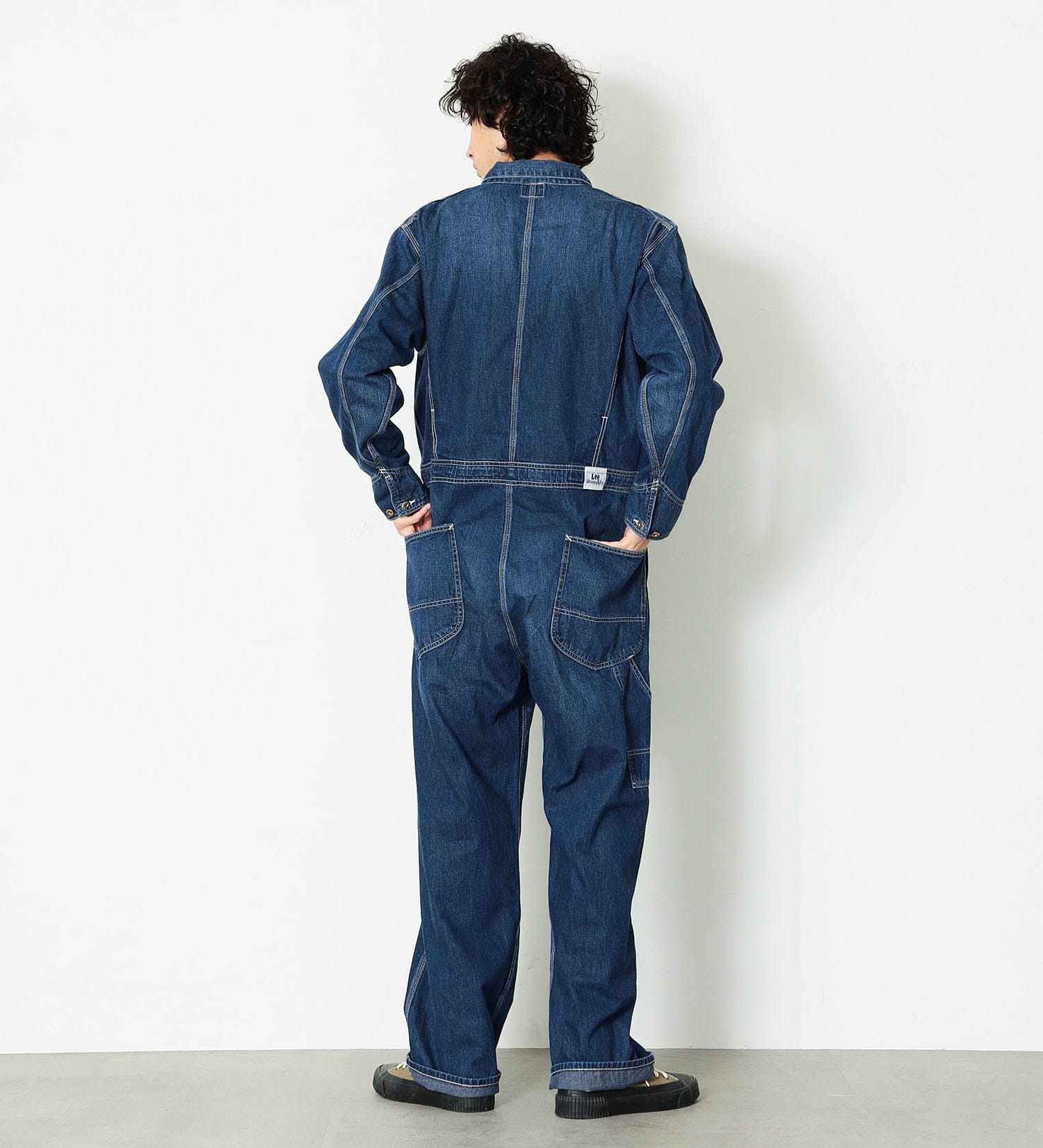 Lee(リー)の【おまとめ割】【男女兼用】DUNGAREES UNION-ALLS/つなぎ/ジャンプスーツ/オールインワン|オールインワン/つなぎ/オールインワン/メンズ|濃色ブルー