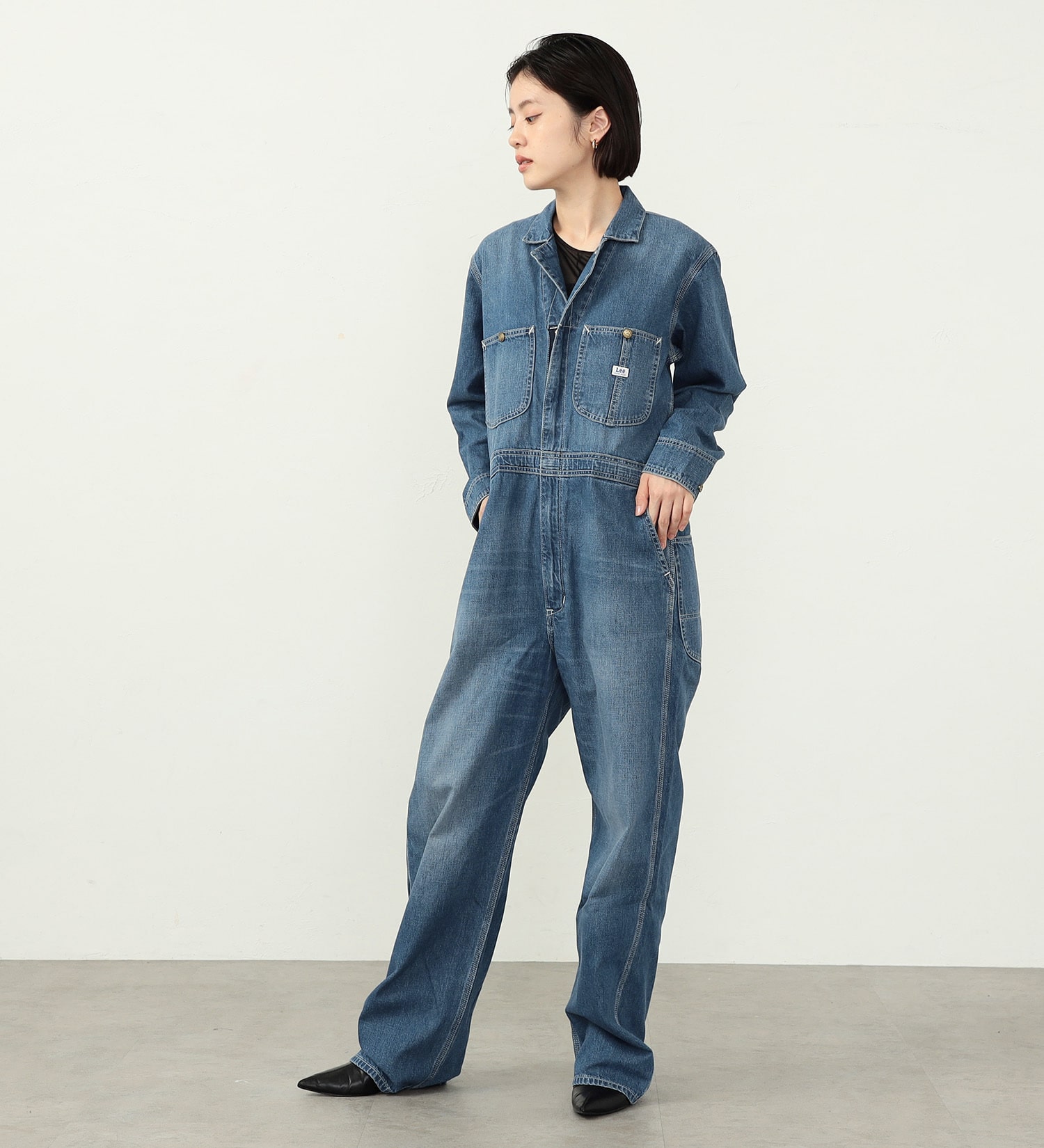 Lee(リー)の【男女兼用】DUNGAREES UNION-ALLS/つなぎ/ジャンプスーツ/オールインワン|オールインワン/つなぎ/オールインワン/メンズ|淡色ブルー