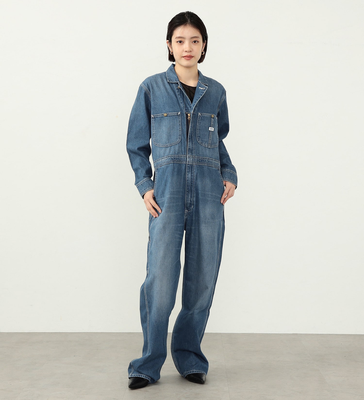 Lee(リー)の【男女兼用】DUNGAREES UNION-ALLS/つなぎ/ジャンプスーツ/オールインワン|オールインワン/つなぎ/オールインワン/メンズ|淡色ブルー