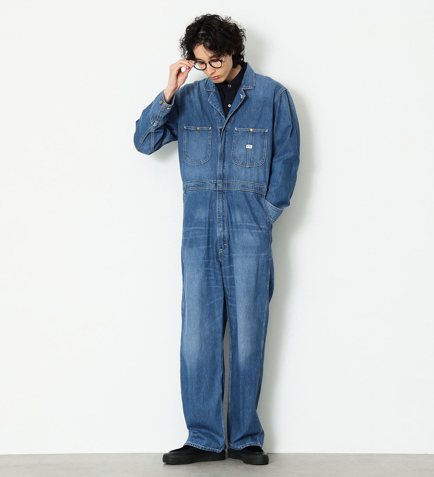 Lee(リー)の【男女兼用】DUNGAREES UNION-ALLS/つなぎ/ジャンプスーツ/オールインワン|オールインワン/つなぎ/オールインワン/メンズ|淡色ブルー