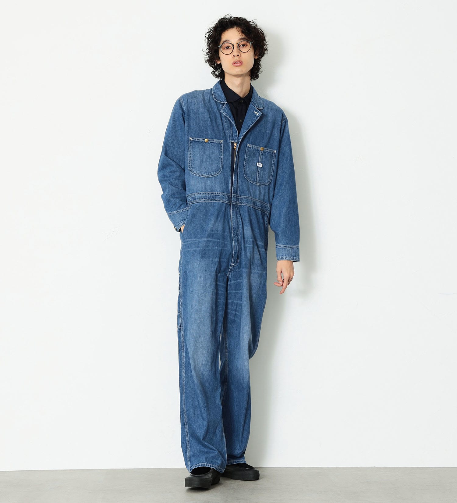 Lee(リー)の【男女兼用】DUNGAREES UNION-ALLS/つなぎ/ジャンプスーツ/オールインワン|オールインワン/つなぎ/オールインワン/メンズ|淡色ブルー