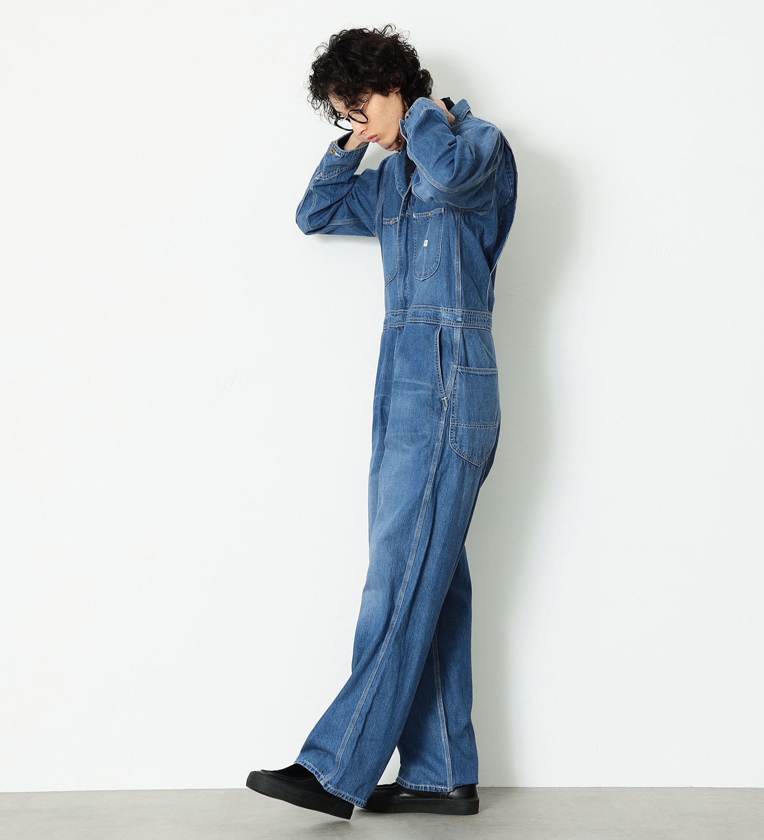 Lee(リー)の【男女兼用】DUNGAREES UNION-ALLS/つなぎ/ジャンプスーツ/オールインワン|オールインワン/つなぎ/オールインワン/メンズ|淡色ブルー