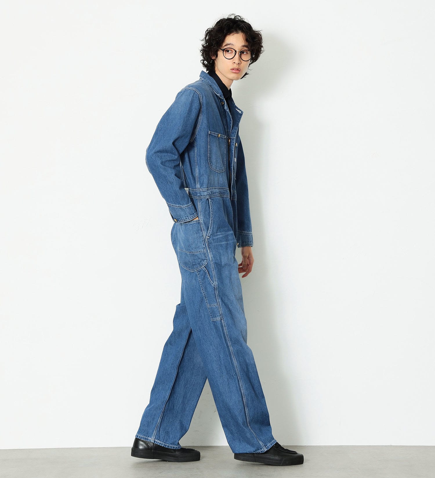 Lee(リー)の【男女兼用】DUNGAREES UNION-ALLS/つなぎ/ジャンプスーツ/オールインワン|オールインワン/つなぎ/オールインワン/メンズ|淡色ブルー