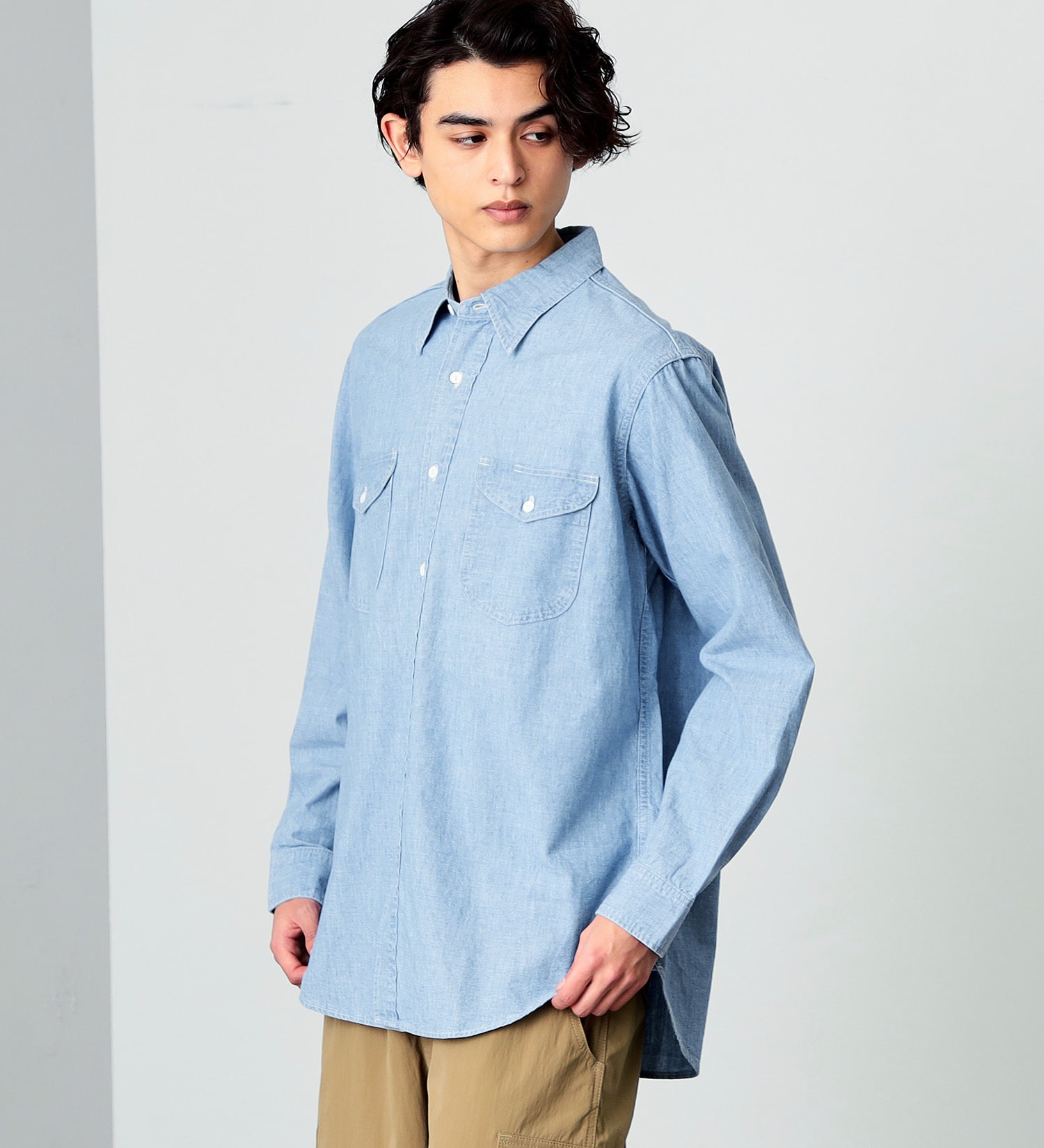 Lee(リー)のワークシャツ|トップス/シャツ/ブラウス/メンズ|淡色ブルー