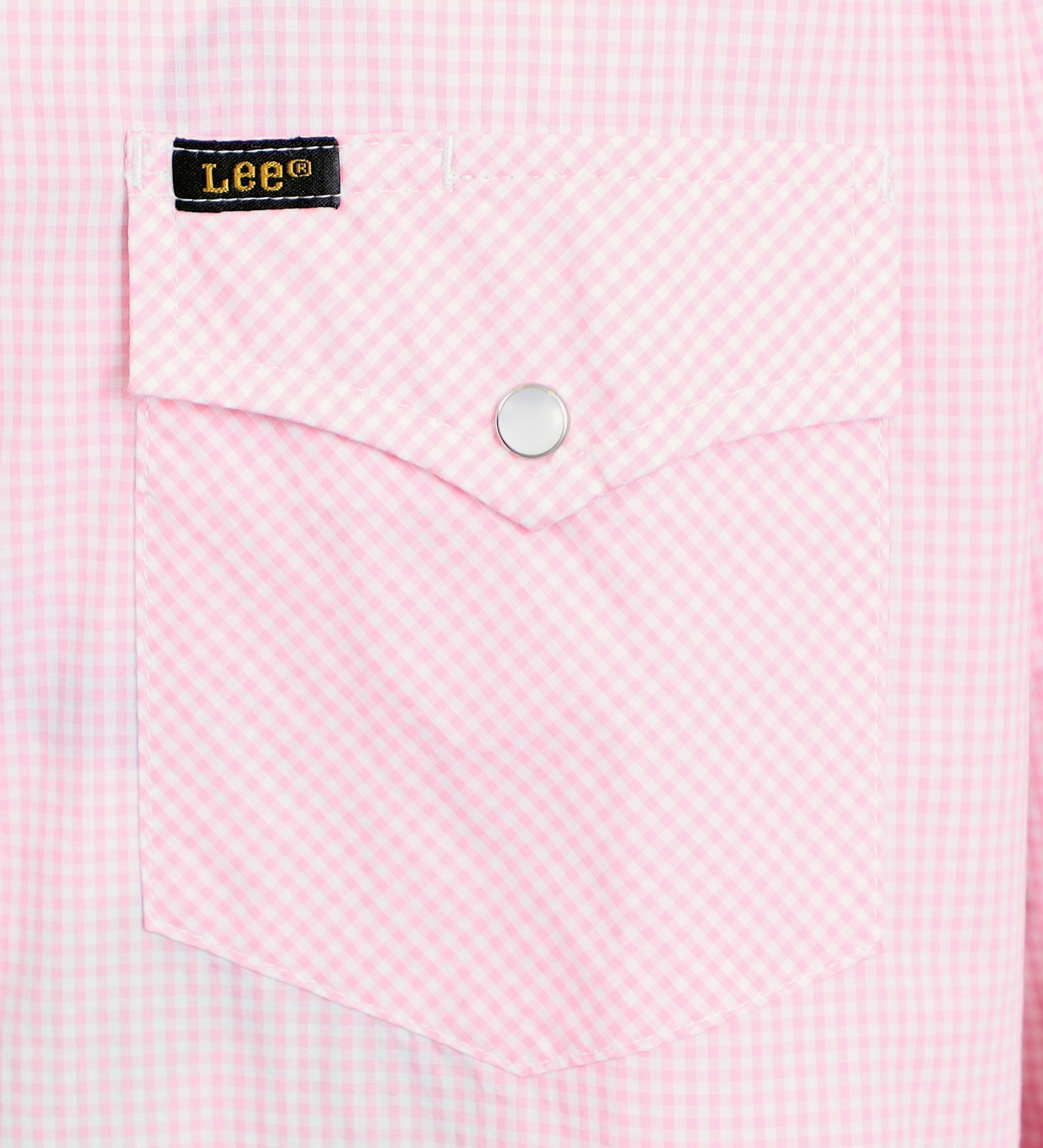 Lee(リー)のDUNGAREES ギンガムチェック ウエスタンシャツ|トップス/シャツ/ブラウス/メンズ|ピンク