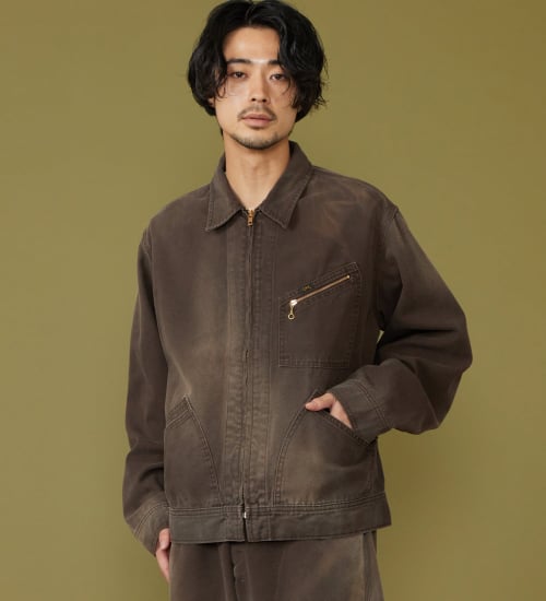 Lee(リー)の91B ZIP-UPブルゾン ダック素材【セットアップ可】|ジャケット/アウター/その他アウター/メンズ|ブラウン