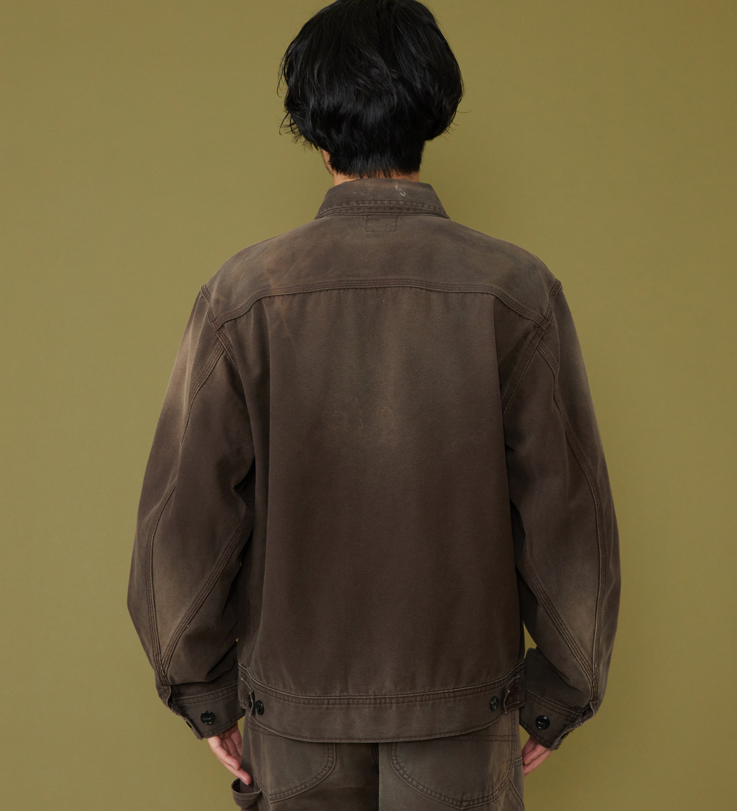 Lee(リー)の【試着対象】91B ZIP-UPブルゾン ダック素材【セットアップ可】|ジャケット/アウター/その他アウター/メンズ|ブラウン