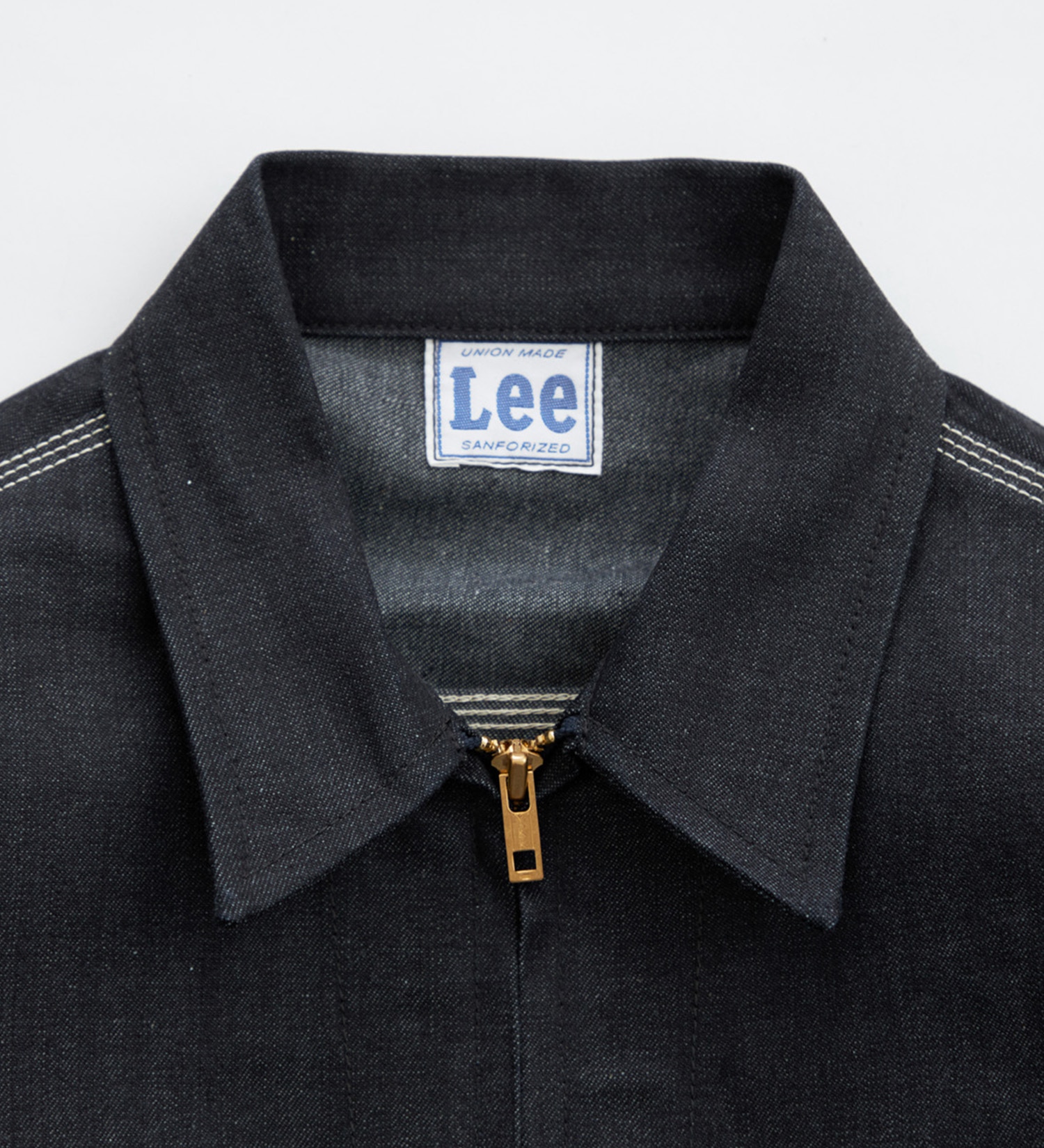Lee(リー)の【予約】【リジッド/ナマ】91B ZIP-UPブルゾン|ジャケット/アウター/デニムジャケット/メンズ|インディゴ未洗い