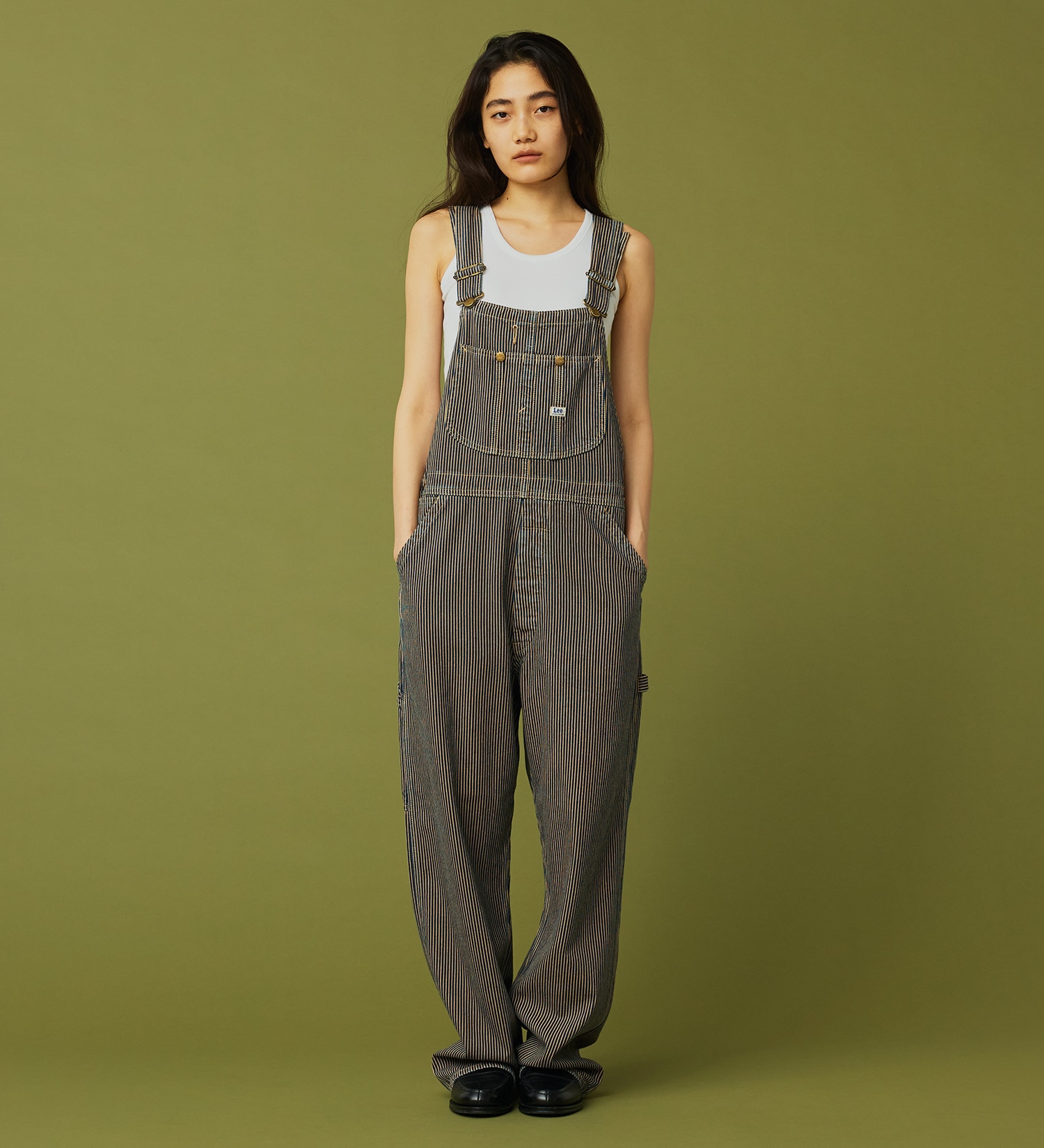 Lee(リー)の【秋冬NEWカラー】【ユニセックス】DUNGAREES オーバーオール|オールインワン/サロペット/オーバーオール/メンズ|ヒッコリー