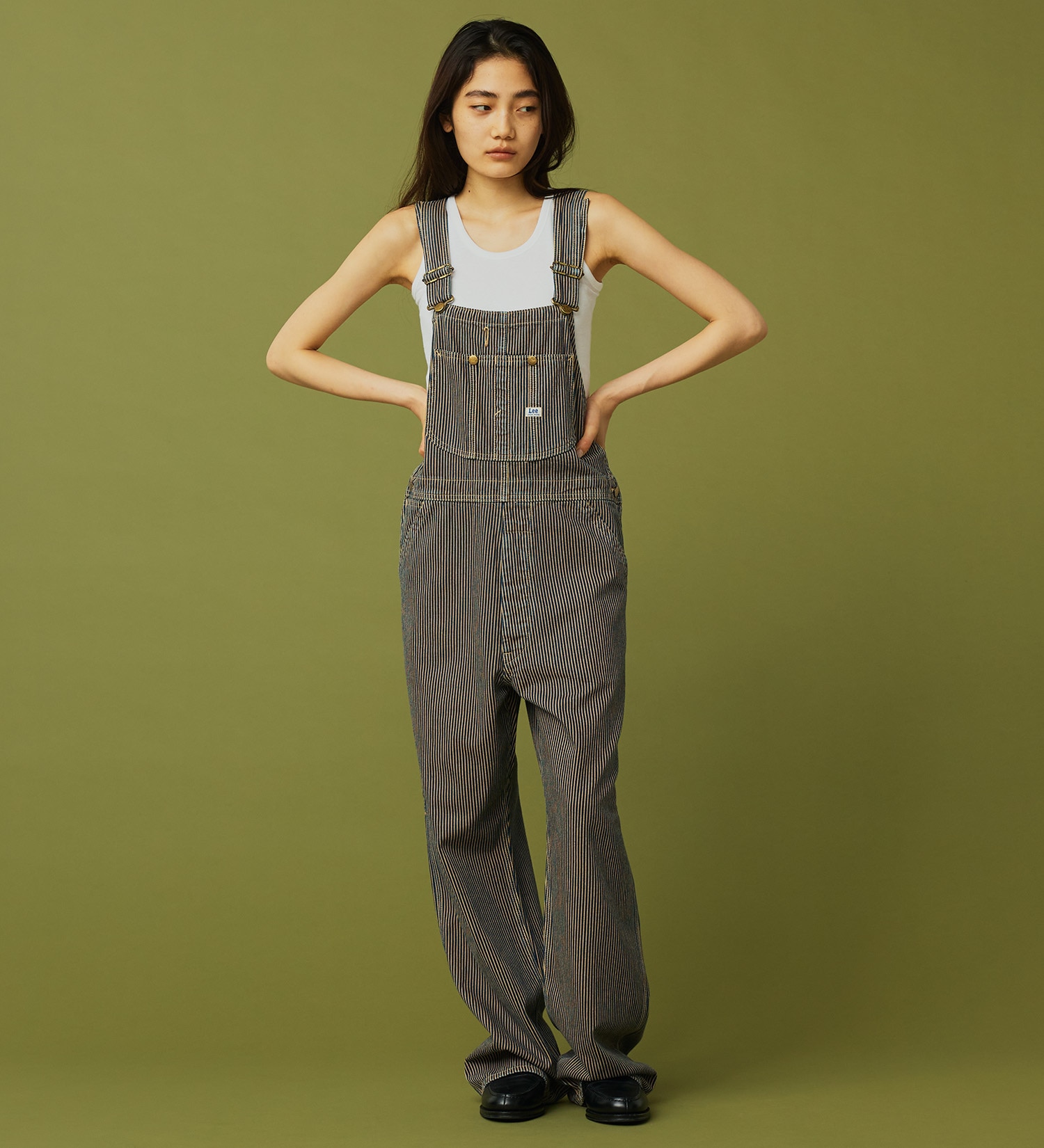 Lee(リー)の【試着対象】【秋冬NEWカラー】【ユニセックス】DUNGAREES オーバーオール|オールインワン/サロペット/オーバーオール/メンズ|ヒッコリー