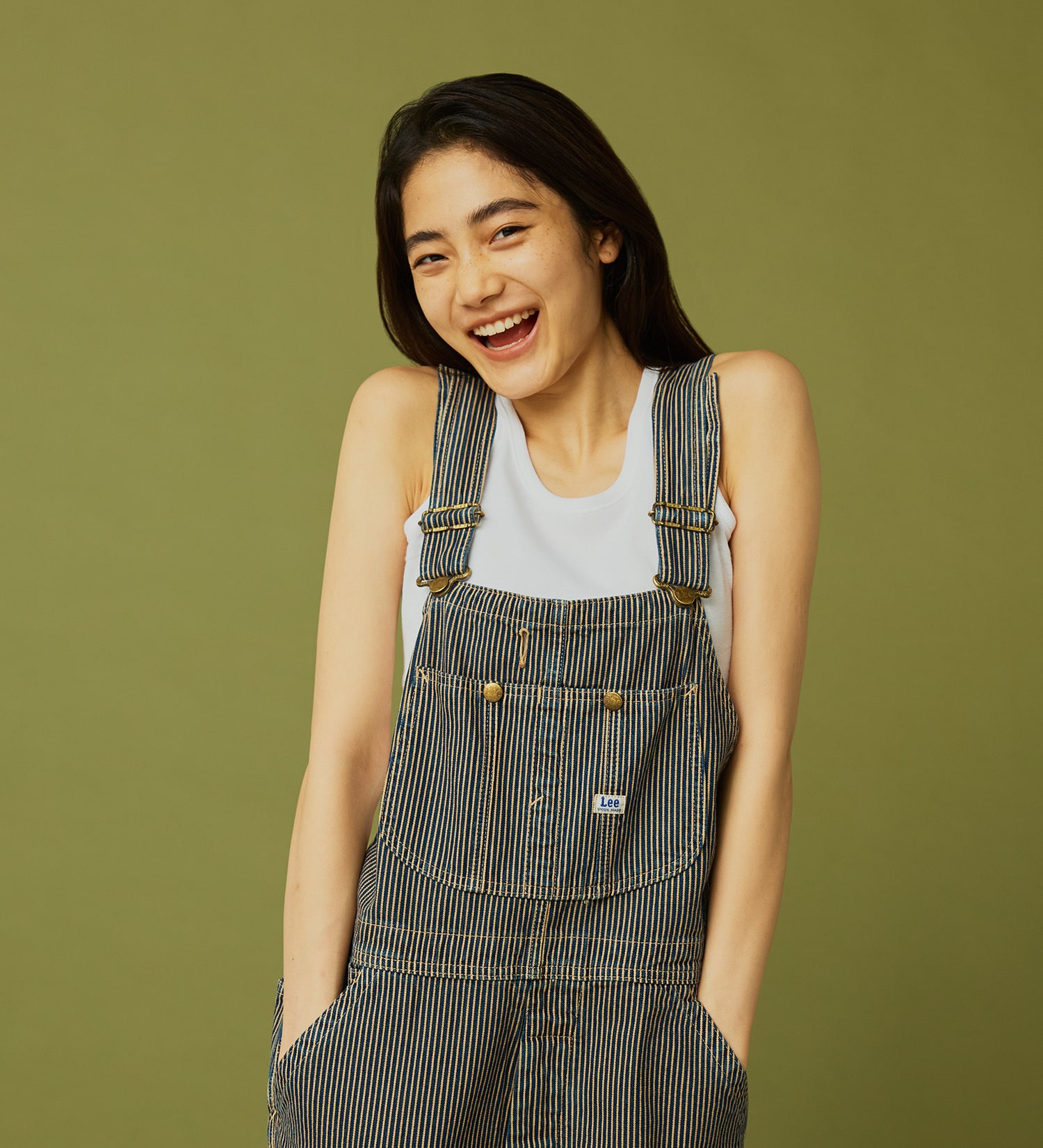 Lee(リー)の【秋冬NEWカラー】【ユニセックス】DUNGAREES オーバーオール|オールインワン/サロペット/オーバーオール/メンズ|ヒッコリー