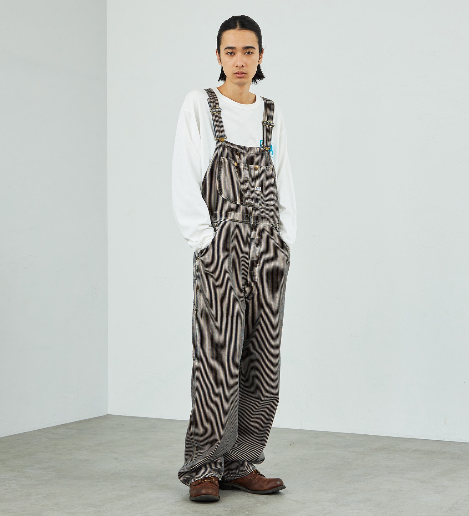 Lee(リー)の【秋冬NEWカラー】【ユニセックス】DUNGAREES オーバーオール|オールインワン/サロペット/オーバーオール/メンズ|ヒッコリー