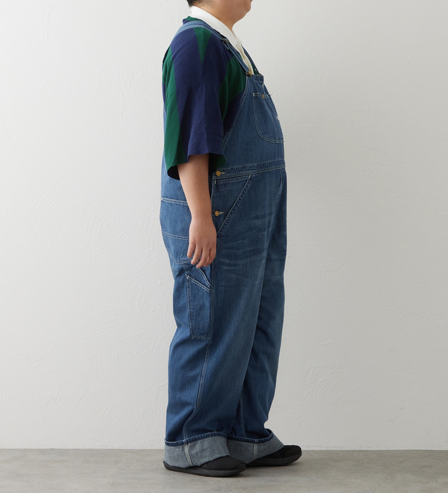 Lee(リー)の【大きいサイズ】DUNGAREES オーバーオール/デニム セットアップ対応【HALLOWEENに最適】|オールインワン/サロペット/オーバーオール/メンズ|濃色ブルー