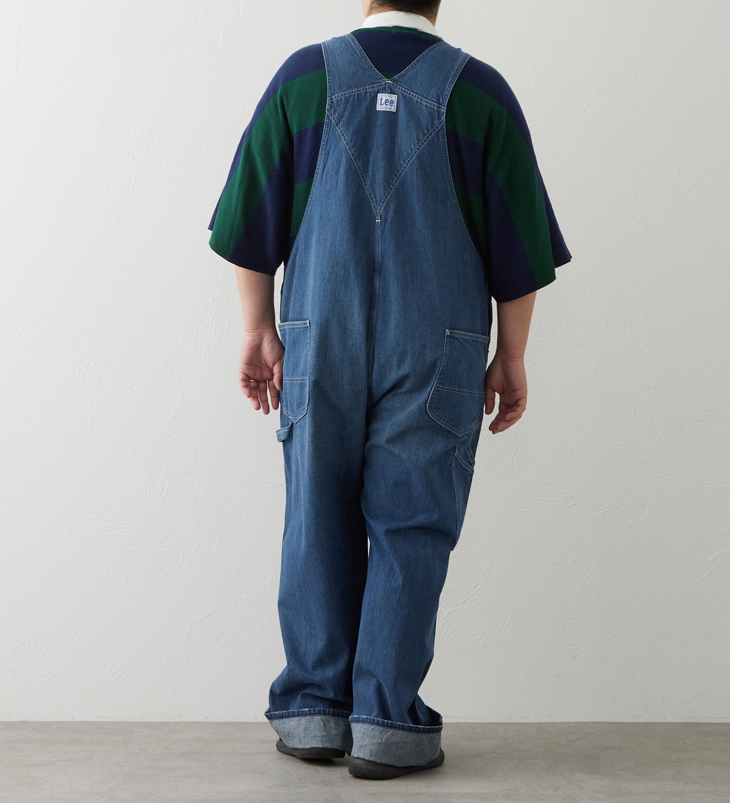 Lee(リー)の【大きいサイズ】DUNGAREES オーバーオール/デニム セットアップ対応【HALLOWEENに最適】|オールインワン/サロペット/オーバーオール/メンズ|濃色ブルー