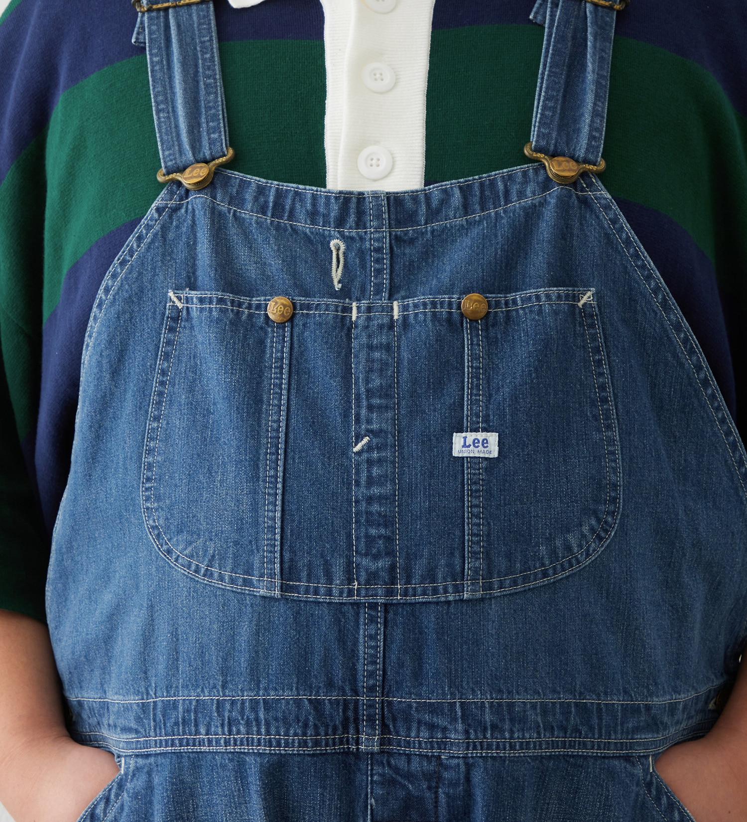 Lee(リー)の【大きいサイズ】DUNGAREES オーバーオール/デニム セットアップ対応【HALLOWEENに最適】|オールインワン/サロペット/オーバーオール/メンズ|濃色ブルー