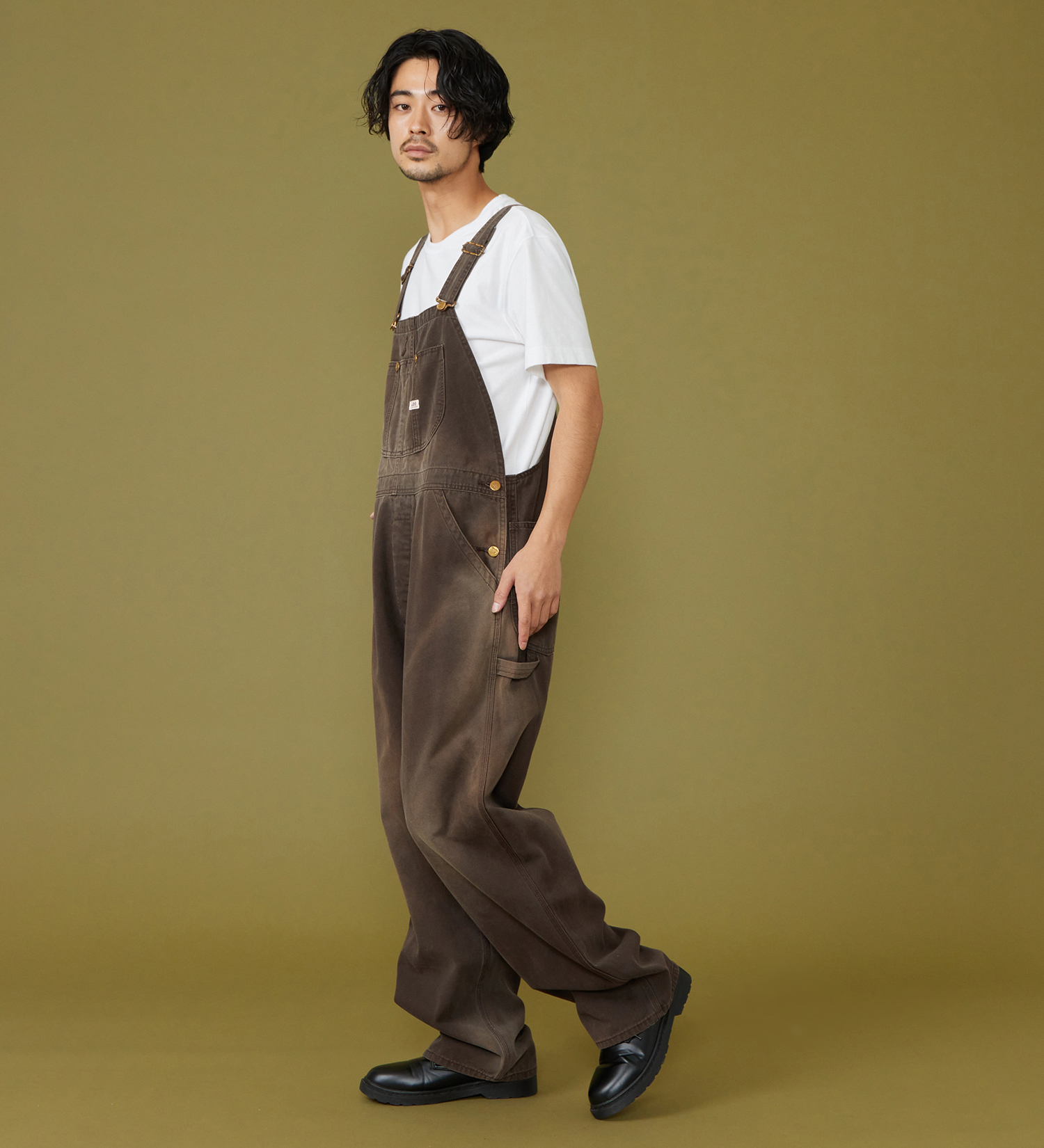Lee(リー)の【試着対象】DUNGAREESオーバーオールパンツ ダック素材【セットアップ可】|オールインワン/サロペット/オーバーオール/メンズ|ブラウン