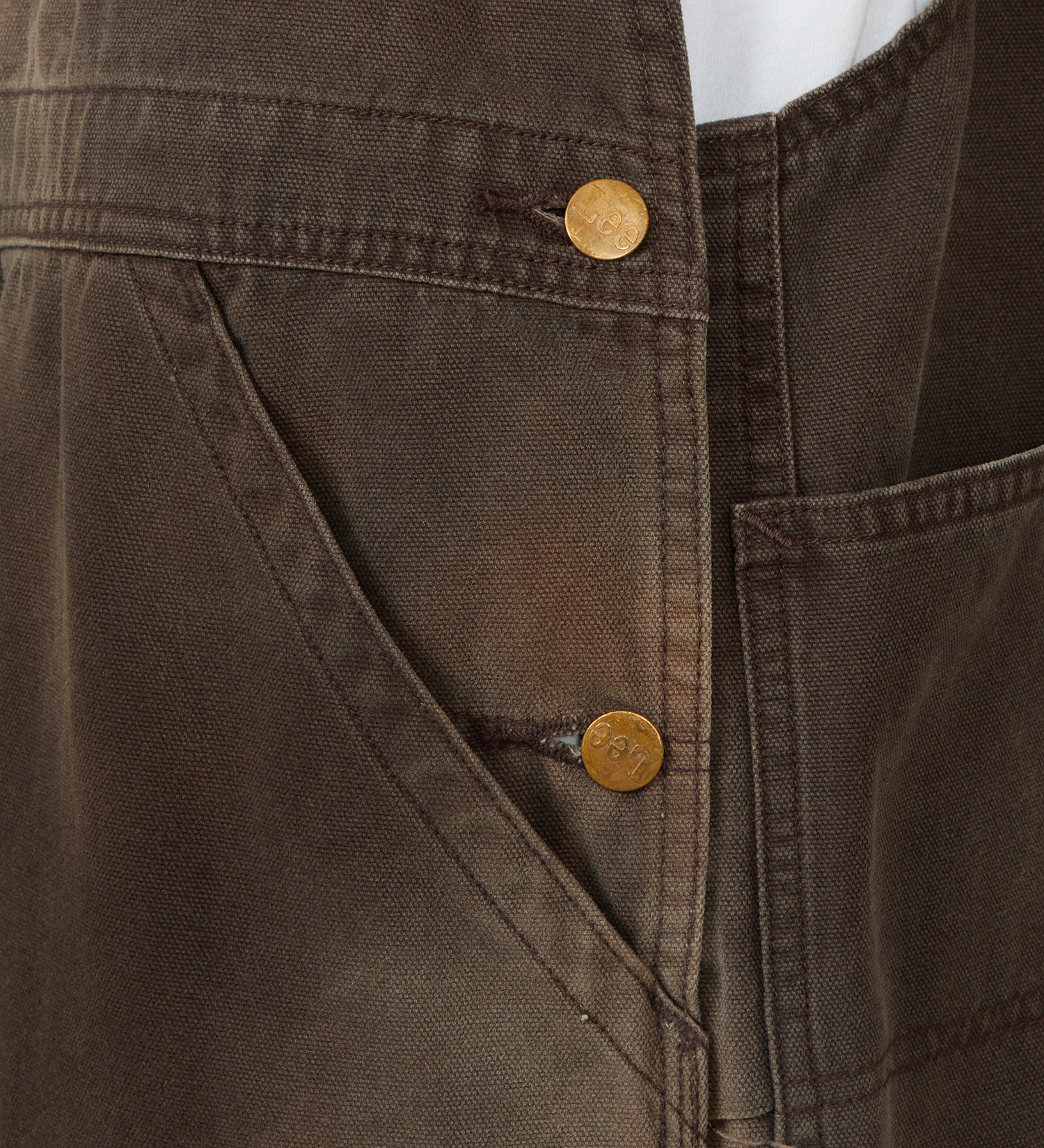 Lee(リー)の【試着対象】DUNGAREESオーバーオールパンツ ダック素材【セットアップ可】|オールインワン/サロペット/オーバーオール/メンズ|ブラウン