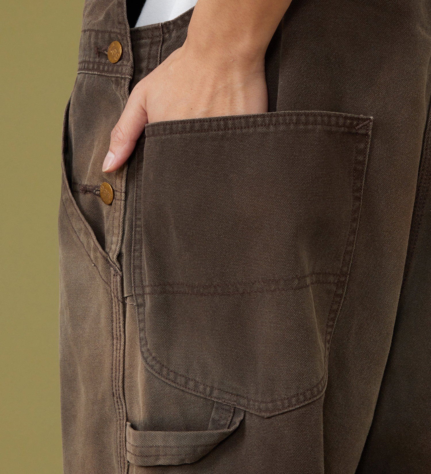 Lee(リー)の【試着対象】DUNGAREESオーバーオールパンツ ダック素材【セットアップ可】|オールインワン/サロペット/オーバーオール/メンズ|ブラウン