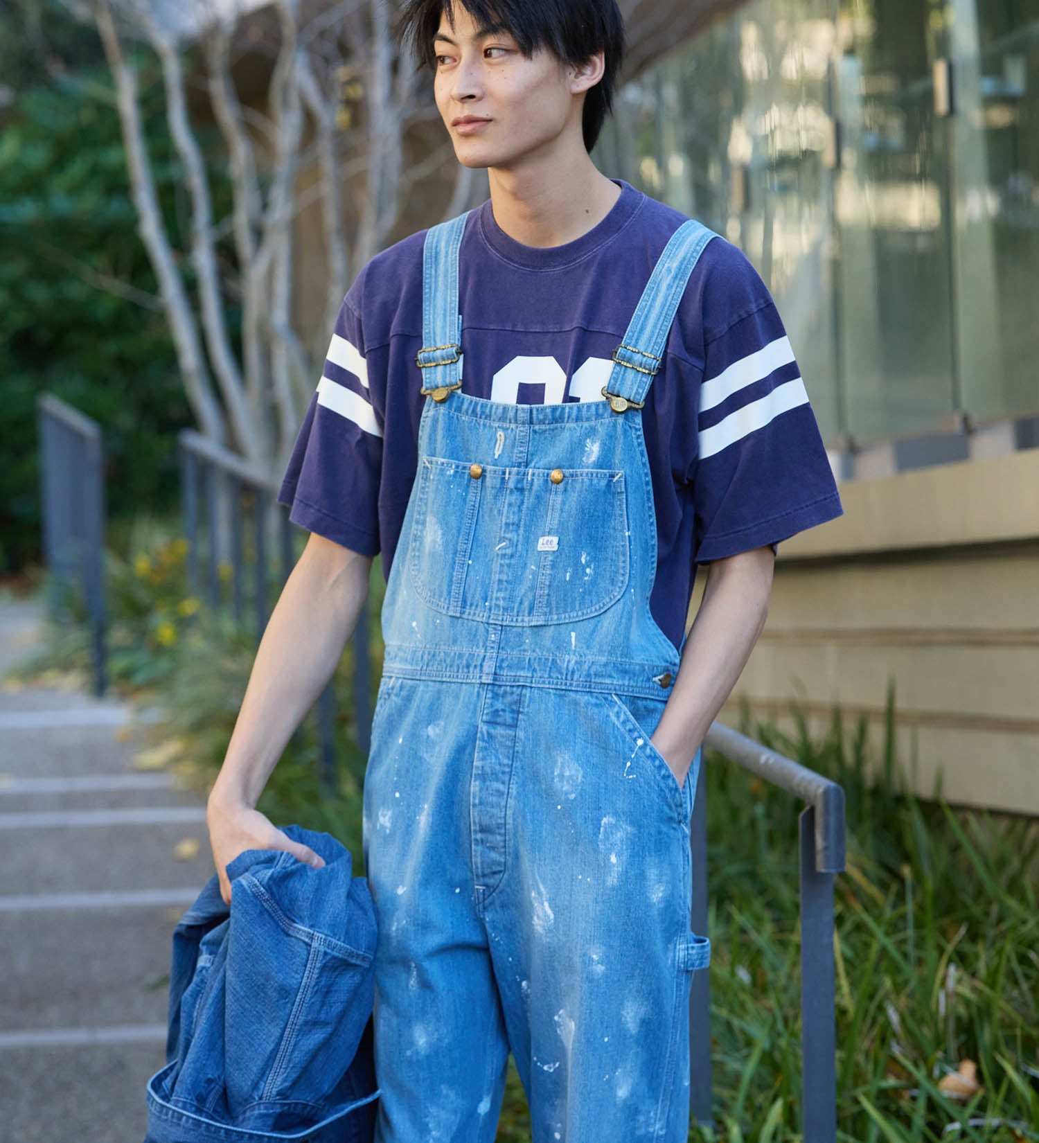 Lee(リー)の【試着対象】DUNGAREESオーバーオールパンツ|オールインワン/サロペット/オーバーオール/メンズ|中色ブルー