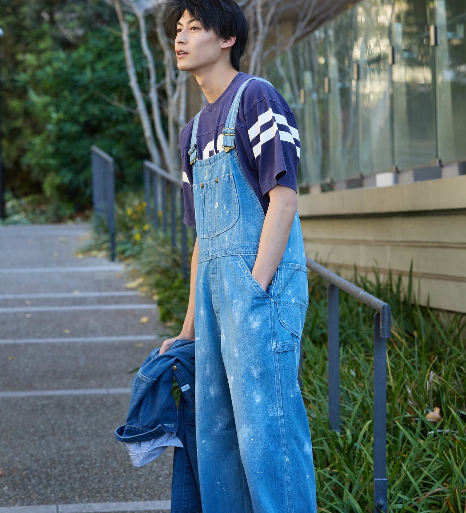 Lee(リー)の【試着対象】DUNGAREESオーバーオールパンツ|オールインワン/サロペット/オーバーオール/メンズ|中色ブルー