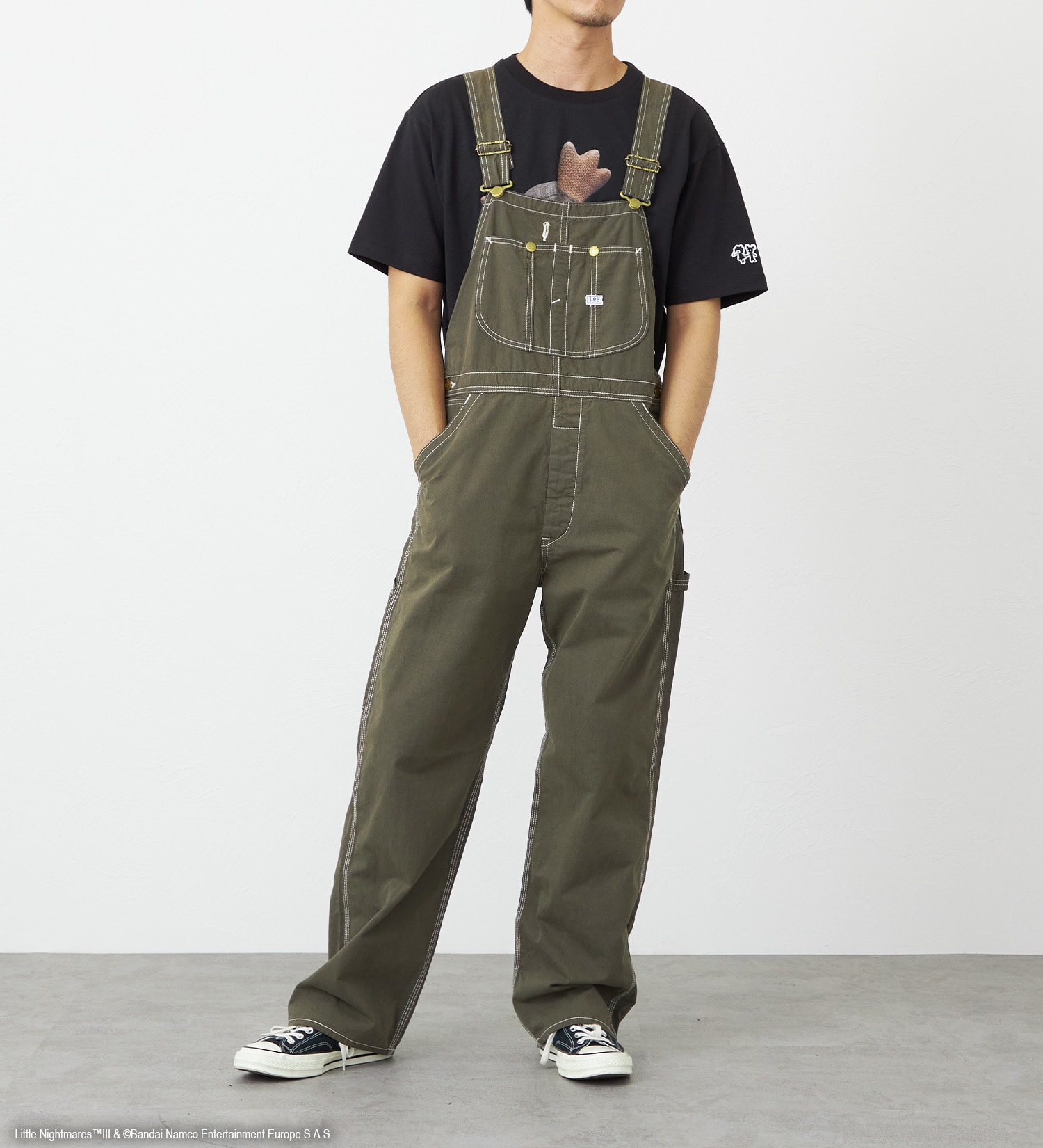 Lee(リー)の【予約】リトルナイトメア3 x Lee　Overalls|オールインワン/サロペット/オーバーオール/メンズ|オリーブ