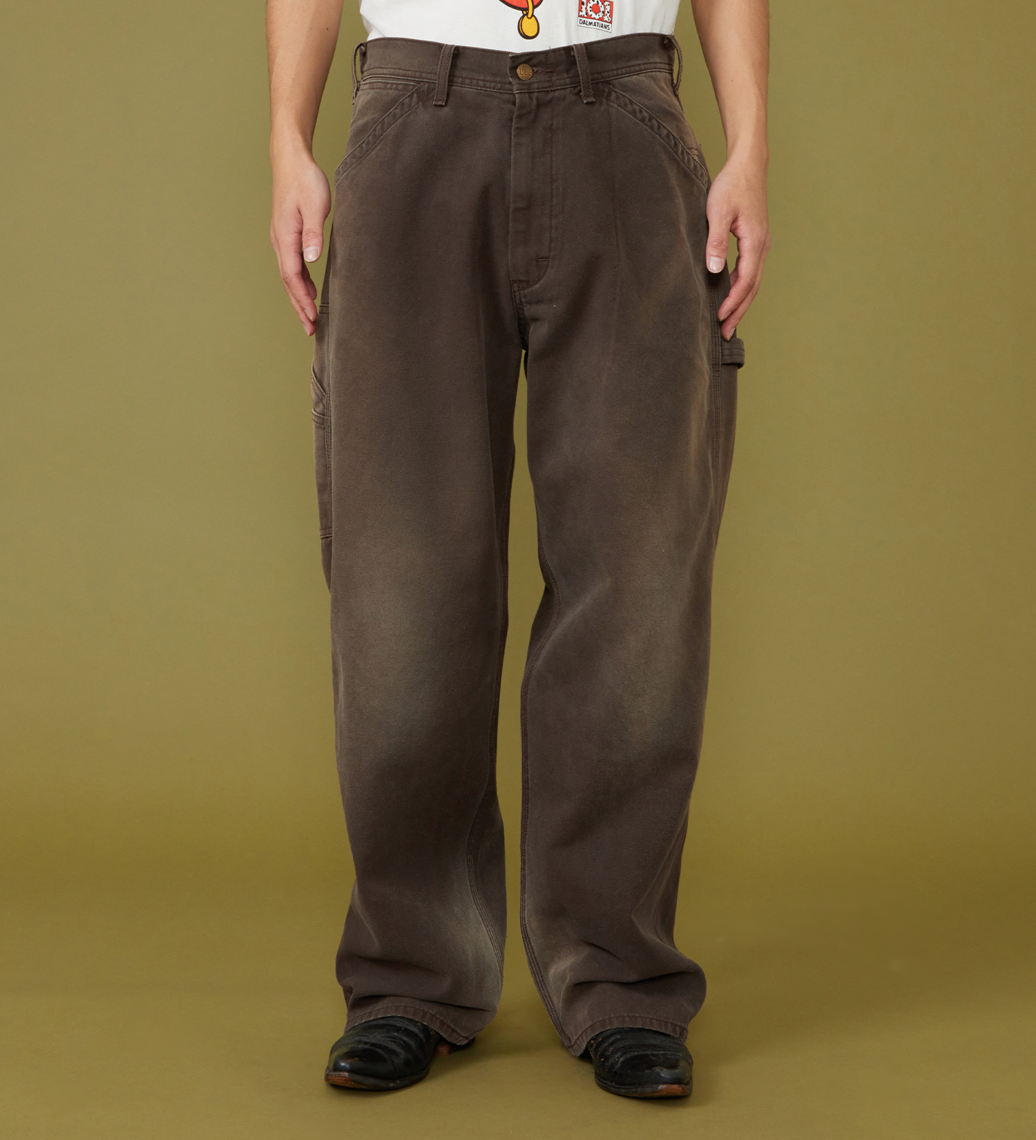 Lee(リー)のDUNGAREES ワイドペインターパンツ ダック素材【セットアップ可】|パンツ/パンツ/メンズ|ブラウン