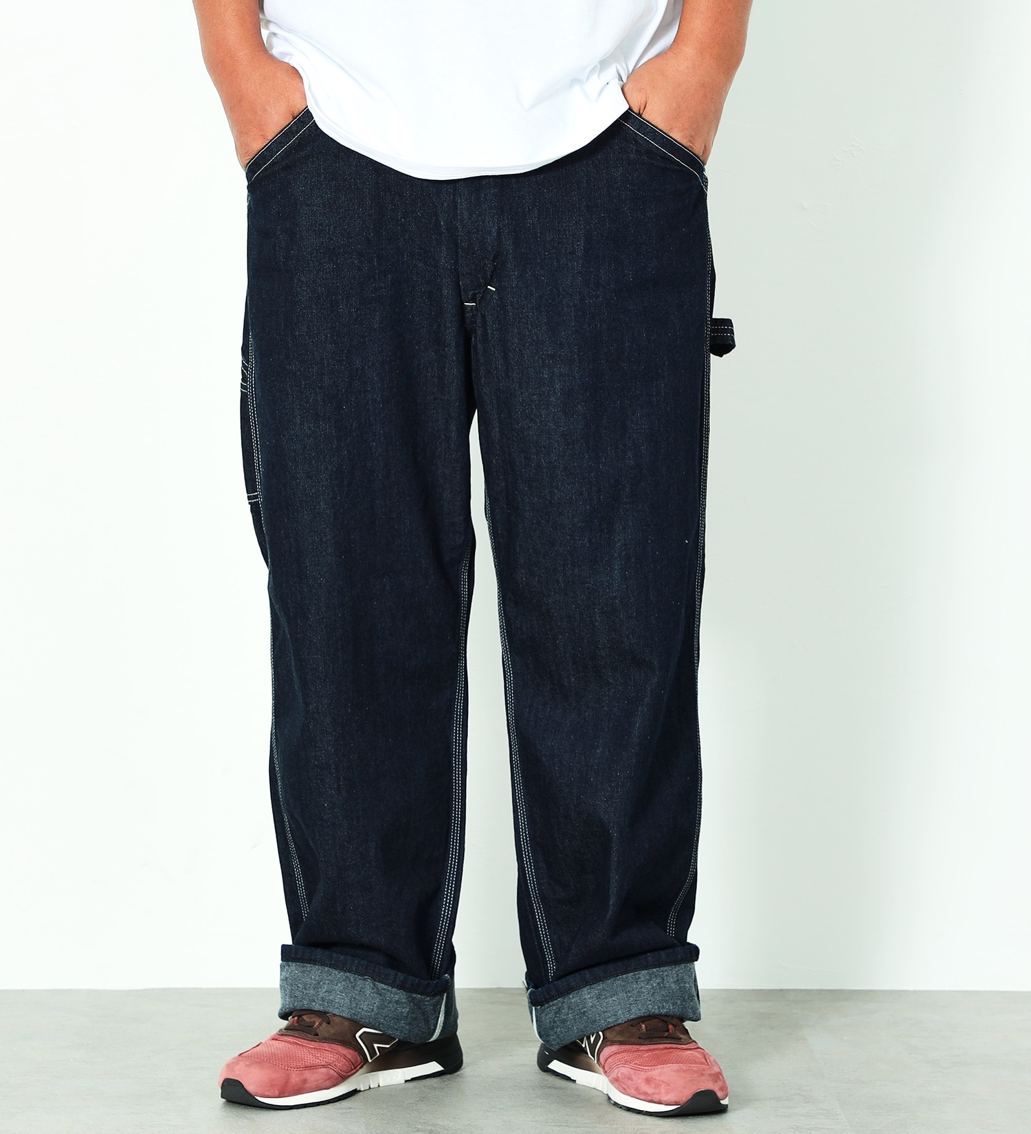 Lee(リー)の【大きいサイズ】DUNGAREES ワイドペインターパンツ/デニム セットアップ可|パンツ/デニム/ジーンズパンツ/メンズ|インディゴブルー