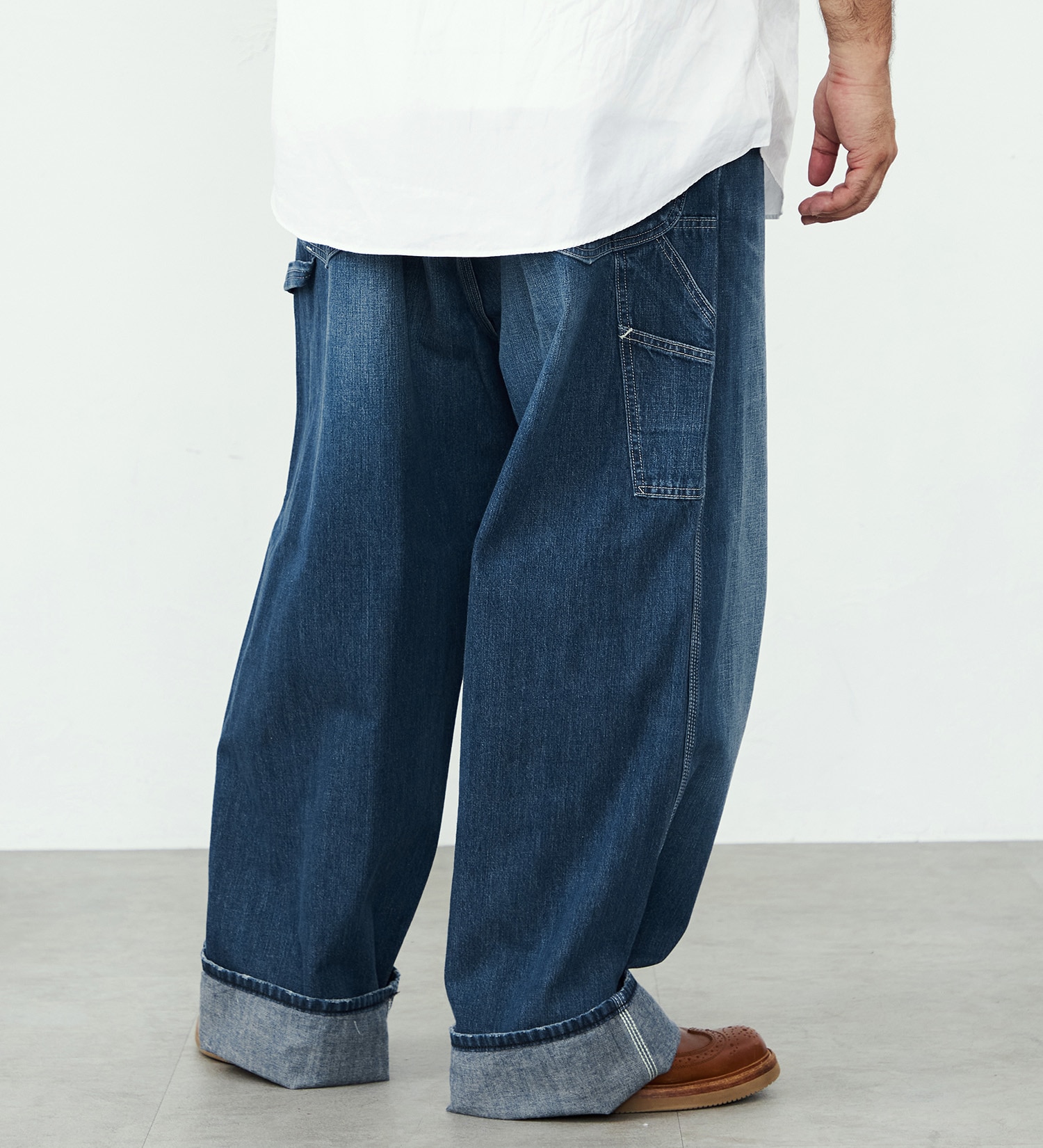 Lee(リー)の【大きいサイズ】DUNGAREES ワイドペインターパンツ/デニム セットアップ可|パンツ/デニム/ジーンズパンツ/メンズ|濃色ブルー