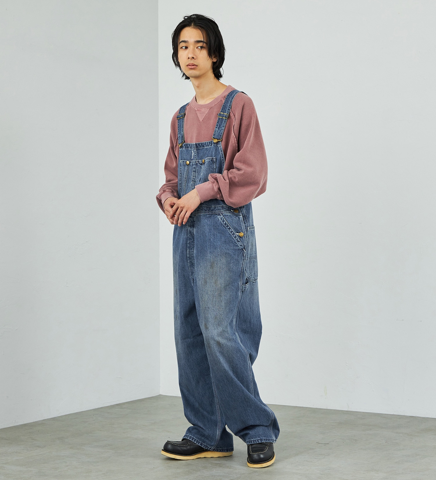 Lee(リー)の【試着対象】【秋冬NEW】DUNGAREES VINTAGE OVERALLS|オールインワン/サロペット/オーバーオール/メンズ|中色ブルー