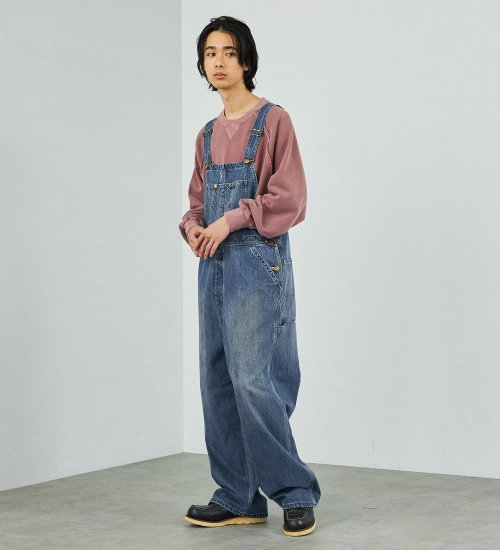 Lee(リー)の【秋冬NEW】DUNGAREES VINTAGE OVERALLS|オールインワン/サロペット/オーバーオール/メンズ|中色ブルー