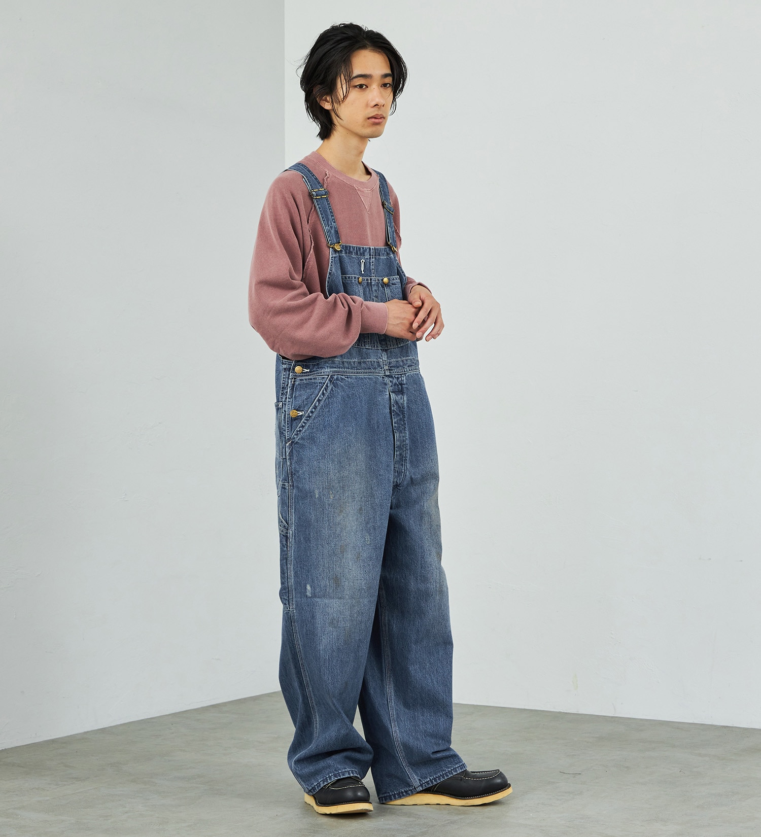 Lee(リー)の【試着対象】【秋冬NEW】DUNGAREES VINTAGE OVERALLS|オールインワン/サロペット/オーバーオール/メンズ|中色ブルー