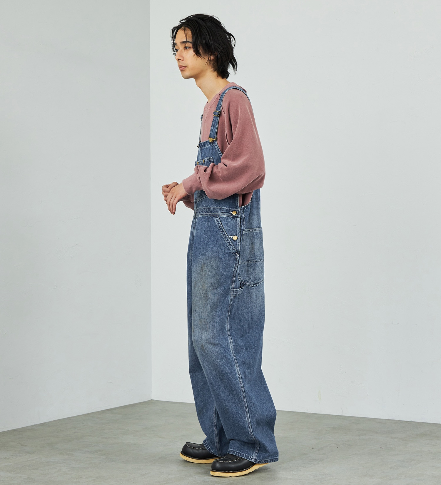 Lee(リー)の【試着対象】【秋冬NEW】DUNGAREES VINTAGE OVERALLS|オールインワン/サロペット/オーバーオール/メンズ|中色ブルー