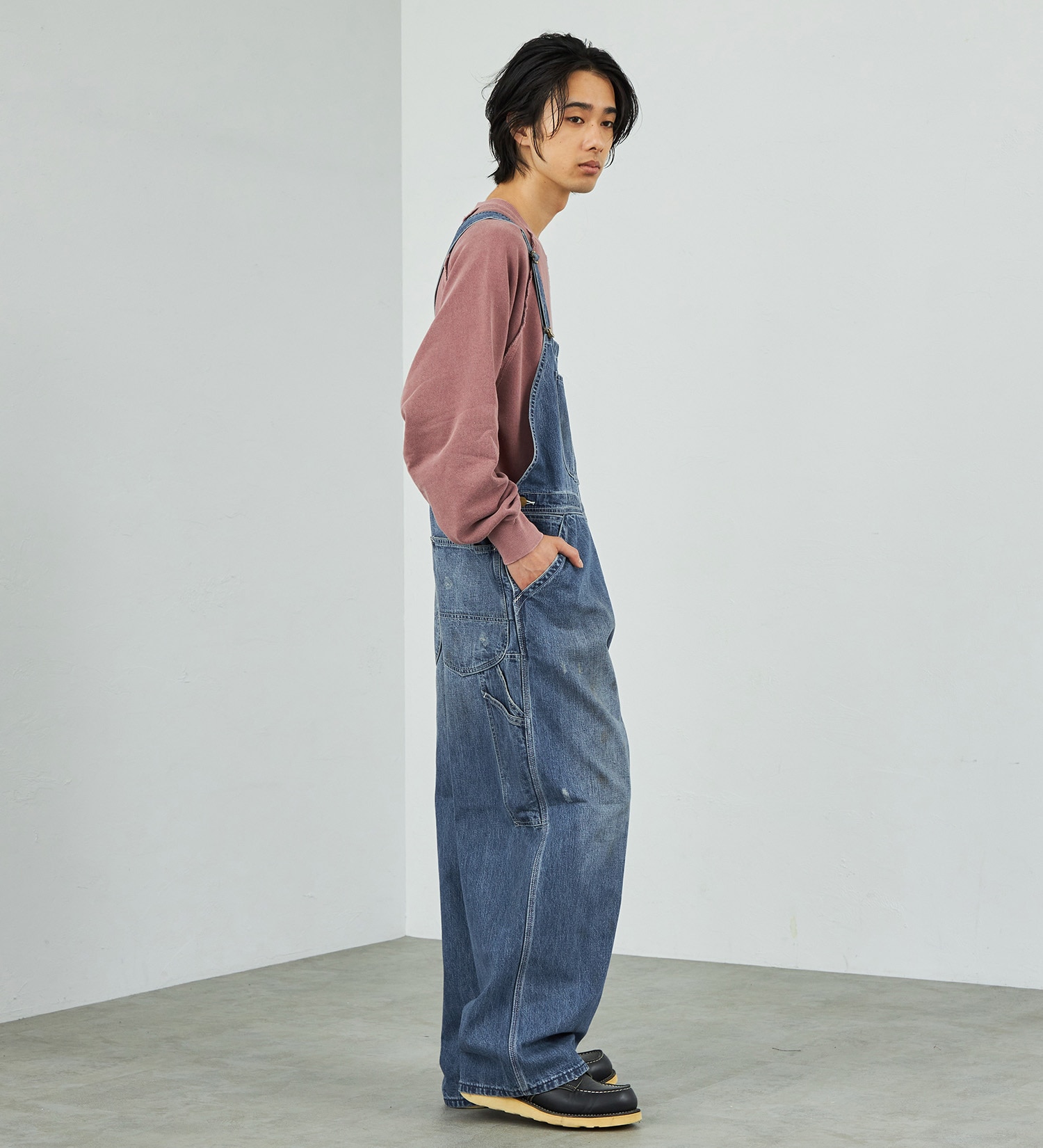 Lee(リー)の【試着対象】【秋冬NEW】DUNGAREES VINTAGE OVERALLS|オールインワン/サロペット/オーバーオール/メンズ|中色ブルー